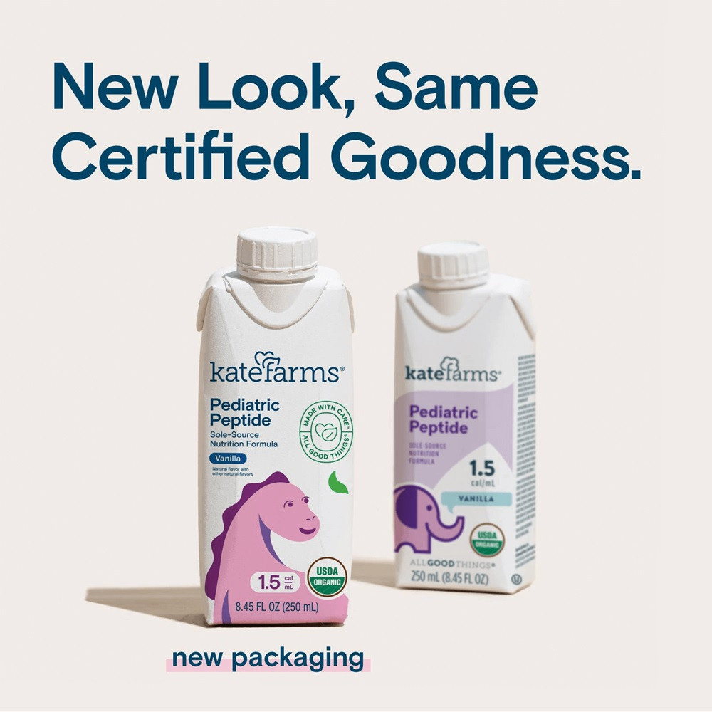 Kate Farms Pediatric Peptide 1.5 Sole-Source Nutrition Formula, Vanilla, 8.5 oz.