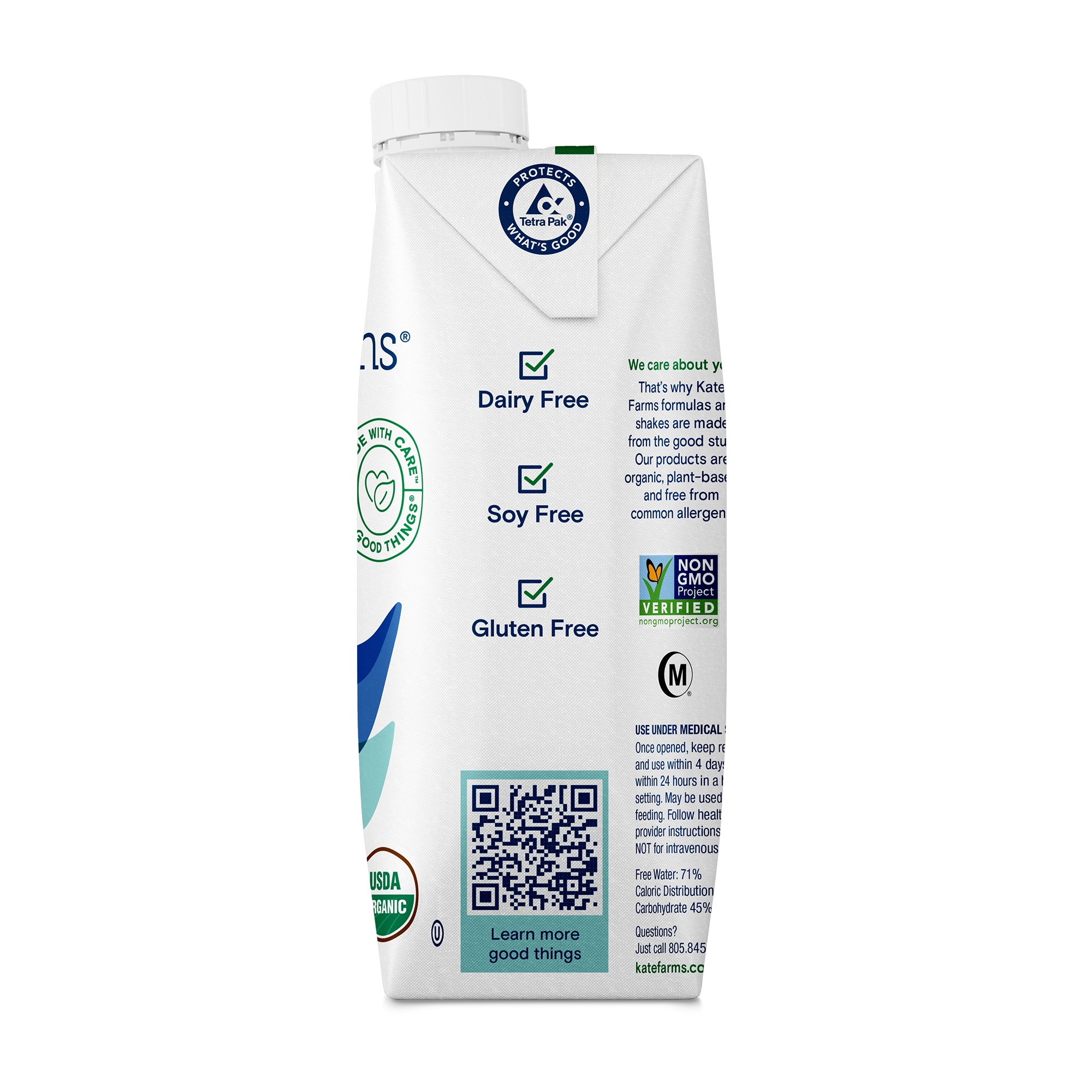 Kate Farms Standard 1.4 Sole-Source Nutrition Formula, Plain, 11 oz.