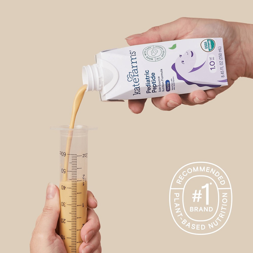 Kate Farms Pediatric Peptide 1.0 Sole-Source Nutrition Formula, Vanilla, 8.45 oz.