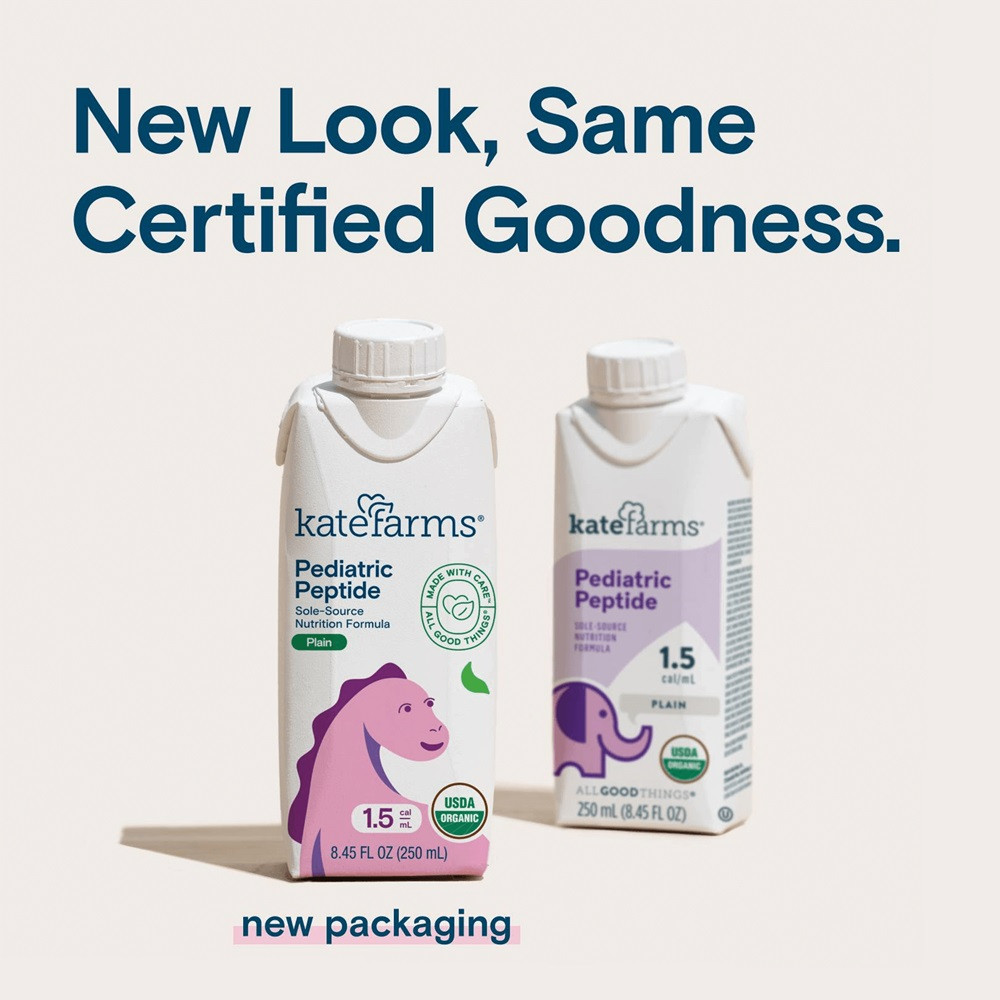 Kate Farms Pediatric Peptide 1.5 Sole-Source Nutrition Formula, Plain, 8.45 oz.