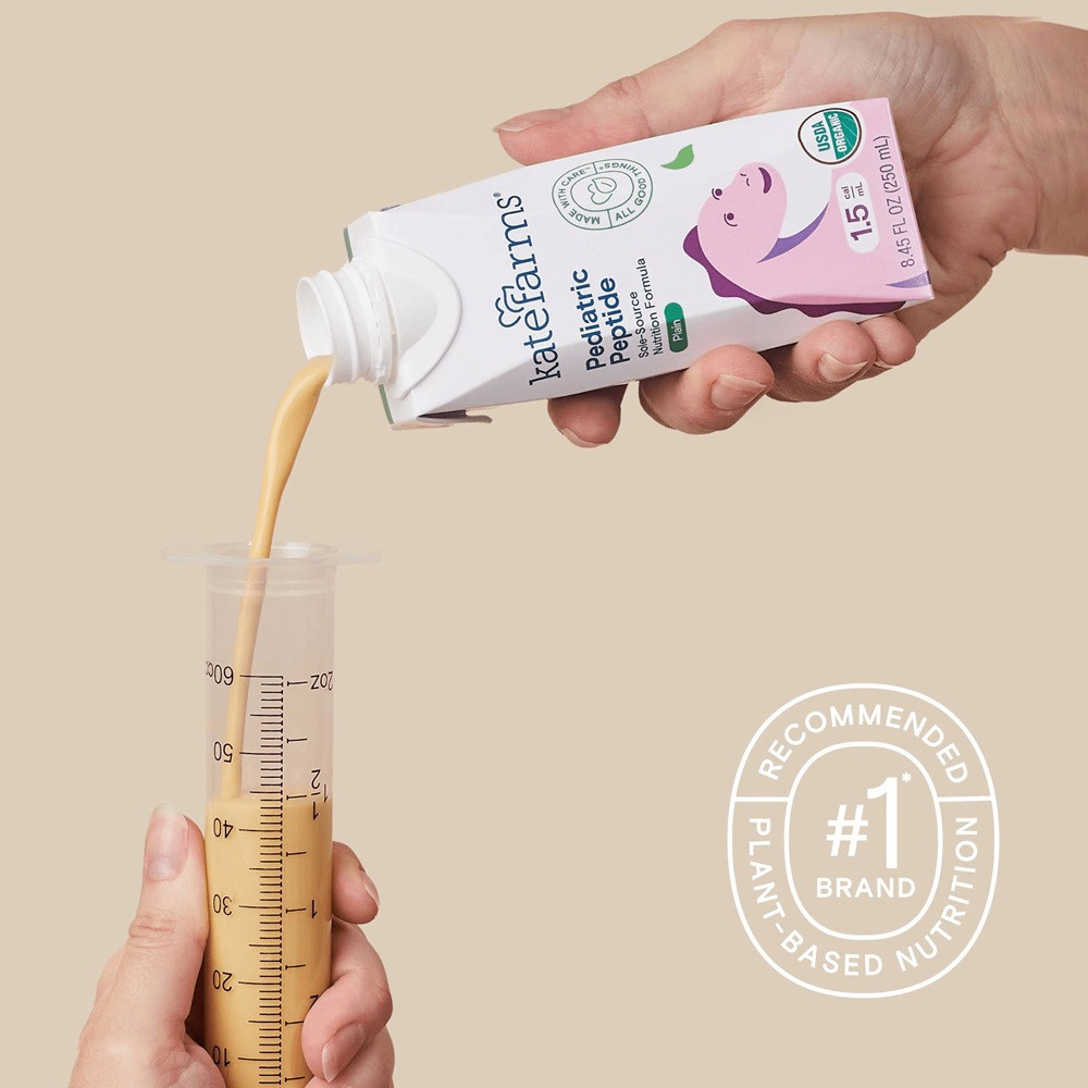 Kate Farms Pediatric Peptide 1.5 Sole-Source Nutrition Formula, Plain, 8.45 oz.