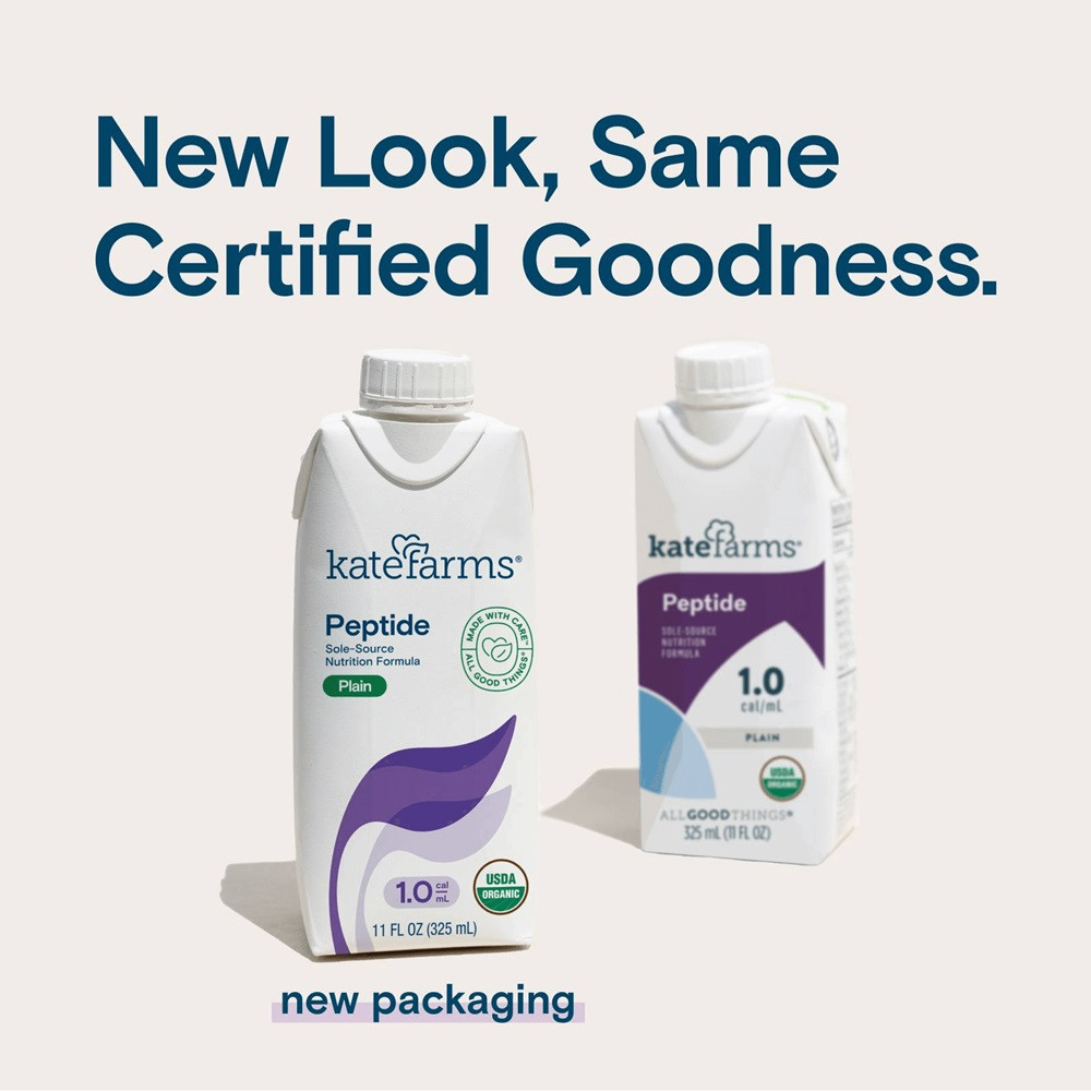 Kate Farms Peptide 1.0 Sole-Source Nutrition, Plain, 11 oz.