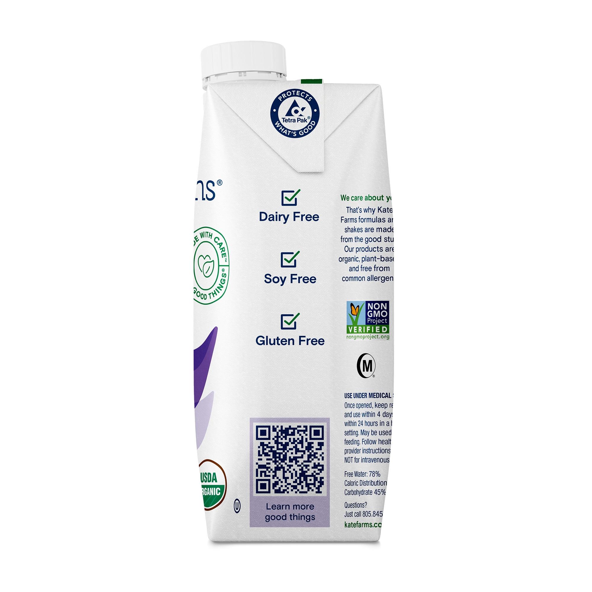 Kate Farms Peptide 1.0 Sole-Source Nutrition, Plain, 11 oz.