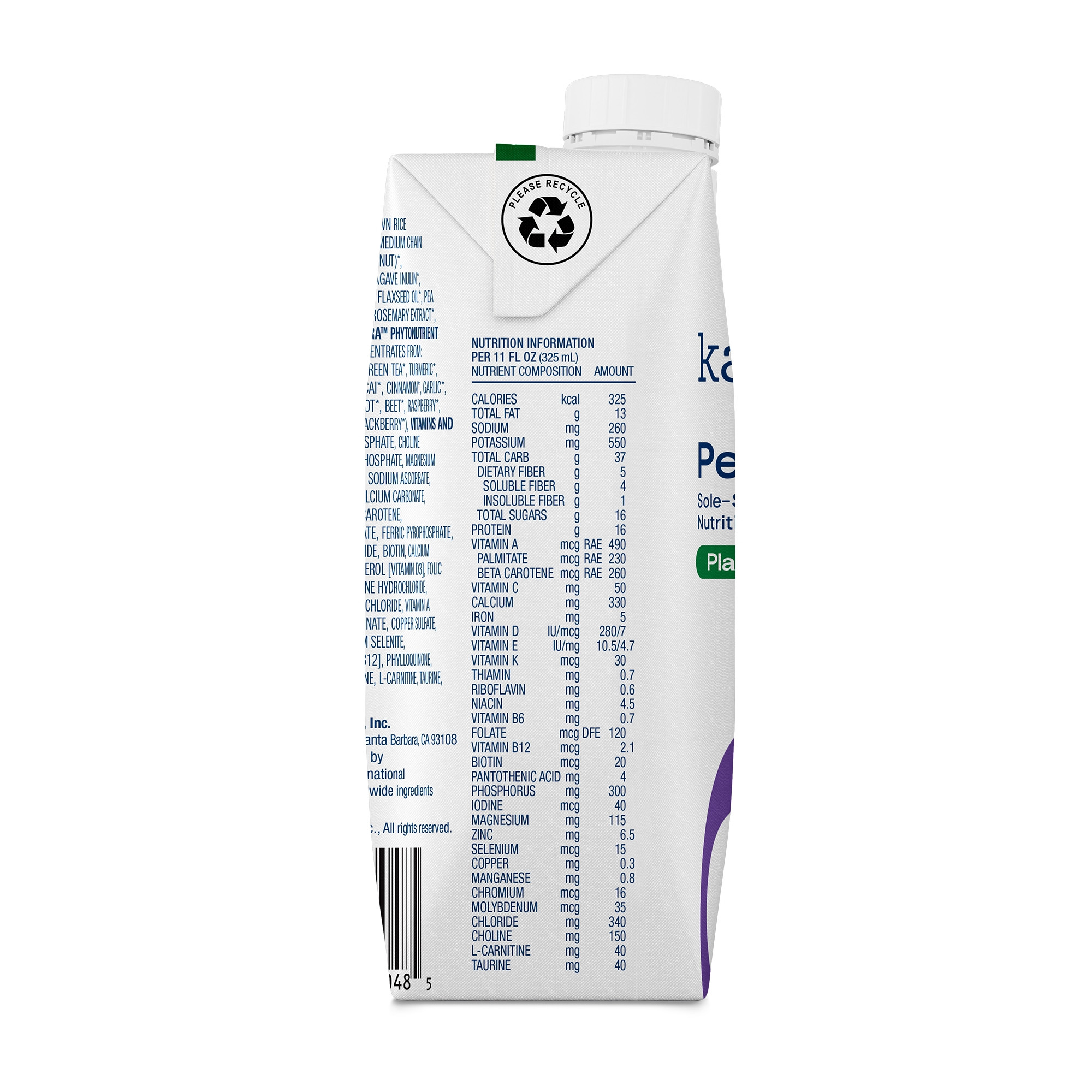 Kate Farms Peptide 1.0 Sole-Source Nutrition, Plain, 11 oz.