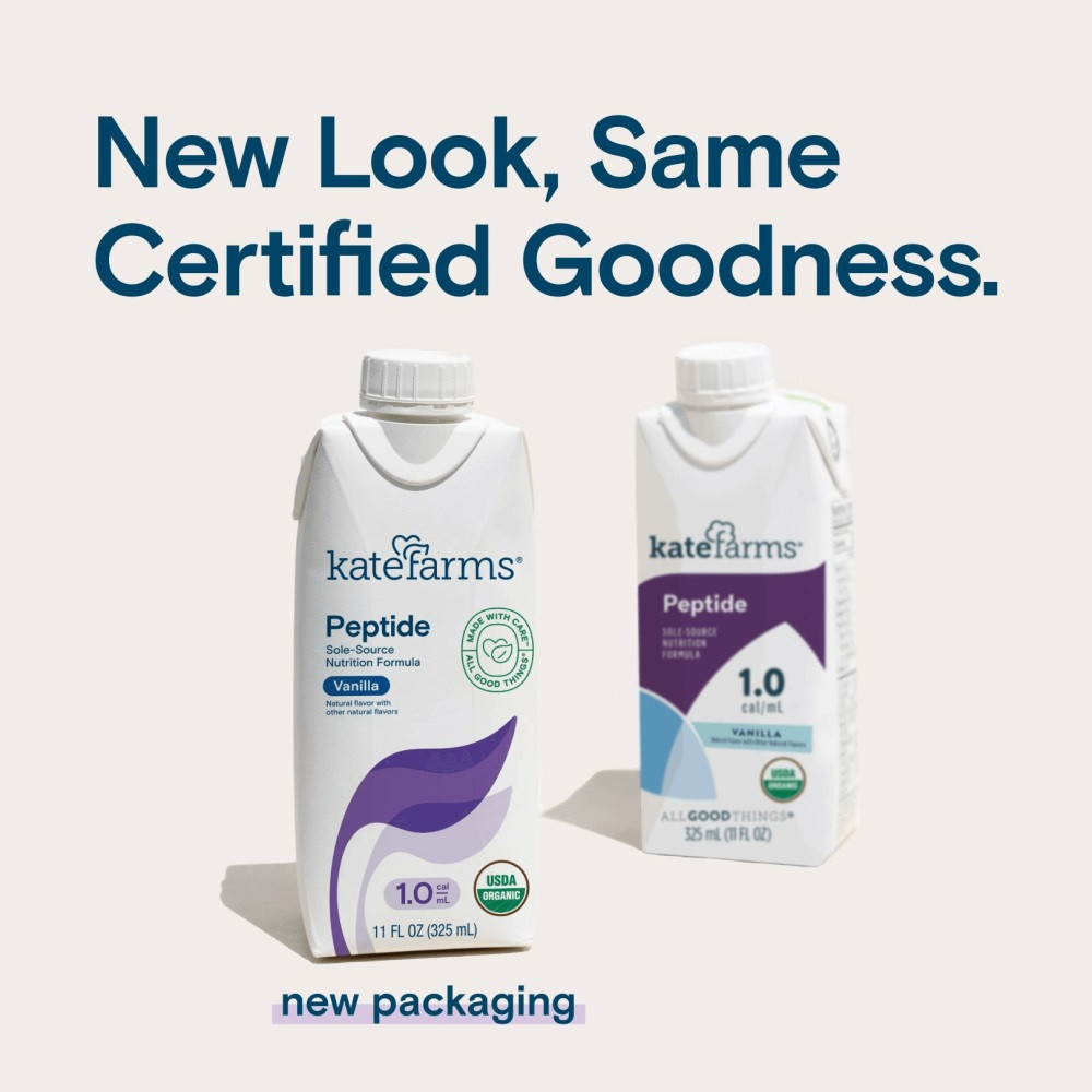 Kate Farms Peptide 1.0 Sole-Source Nutrition Formula, Vanilla, 11 oz.