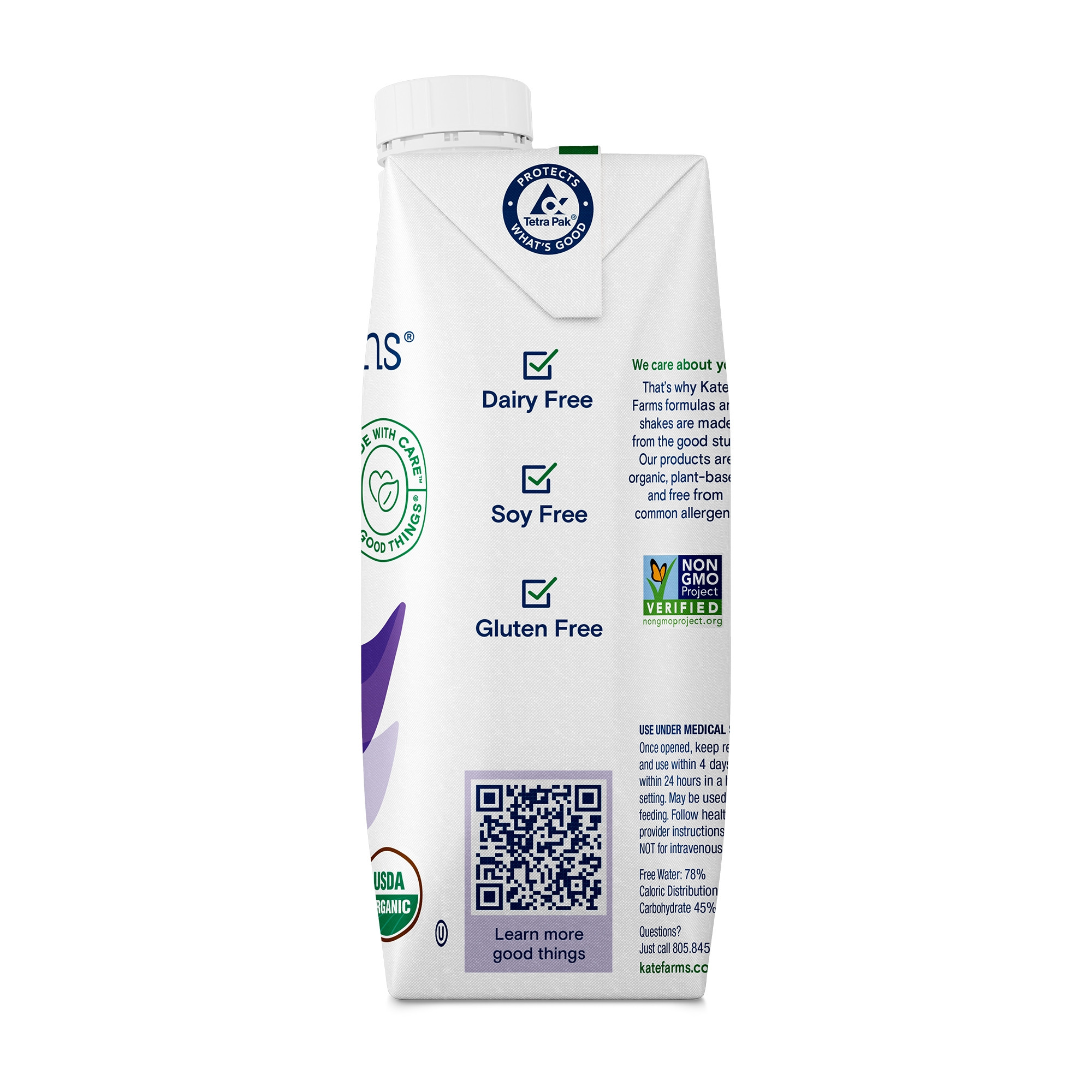 Kate Farms Peptide 1.0 Sole-Source Nutrition Formula, Vanilla, 11 oz.