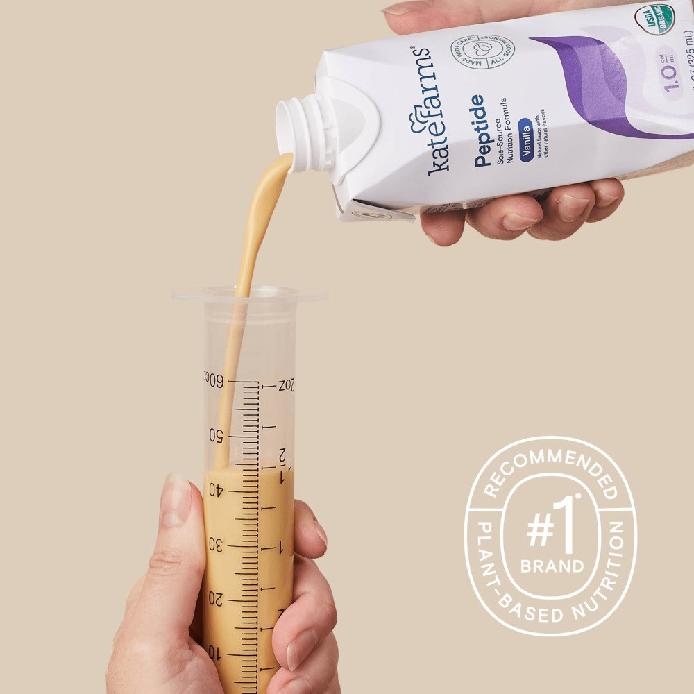 Kate Farms Peptide 1.0 Sole-Source Nutrition Formula, Vanilla, 11 oz.
