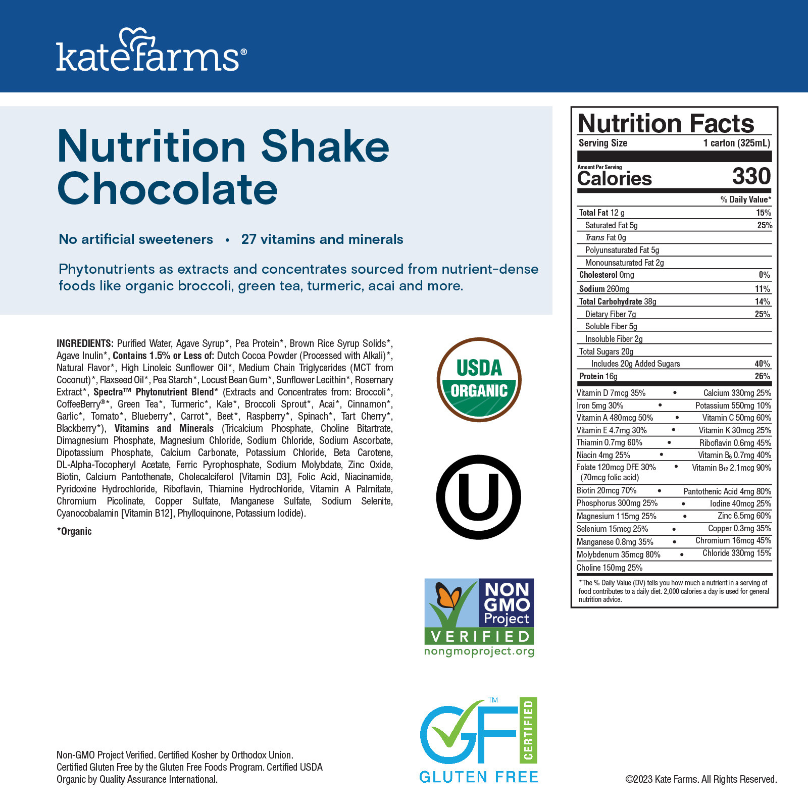 Kate Farms Nutrition Shake