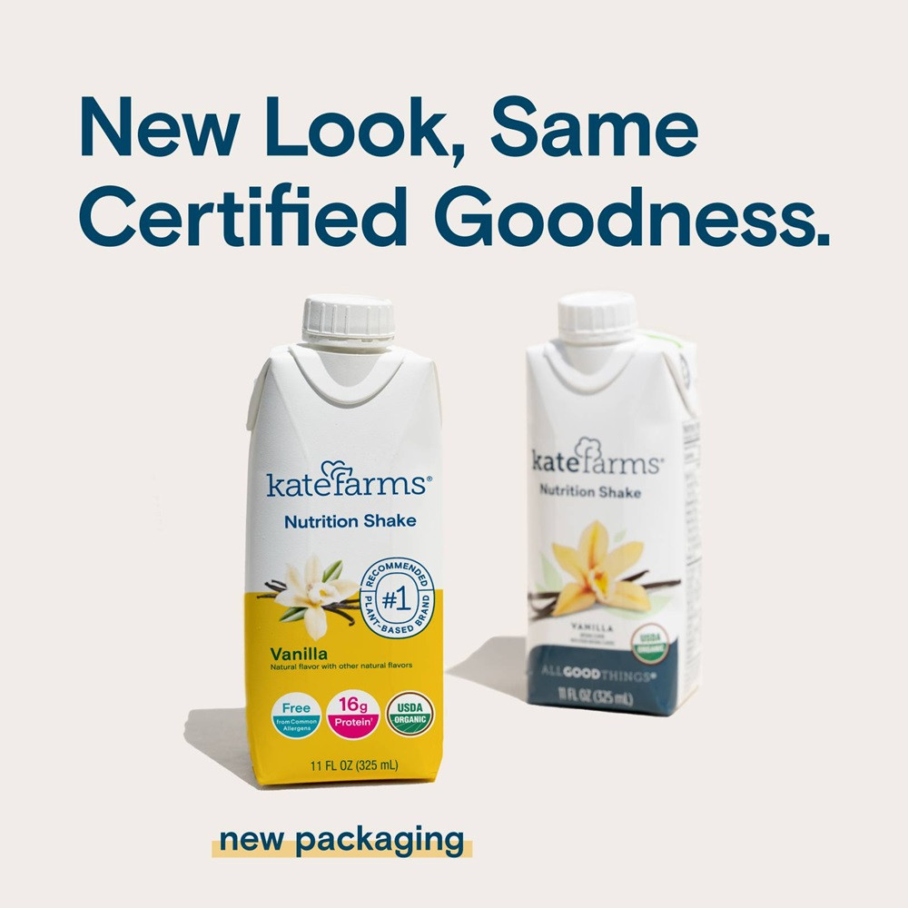 Kate Farms Nutrition Shake, Vanilla, 11 oz.