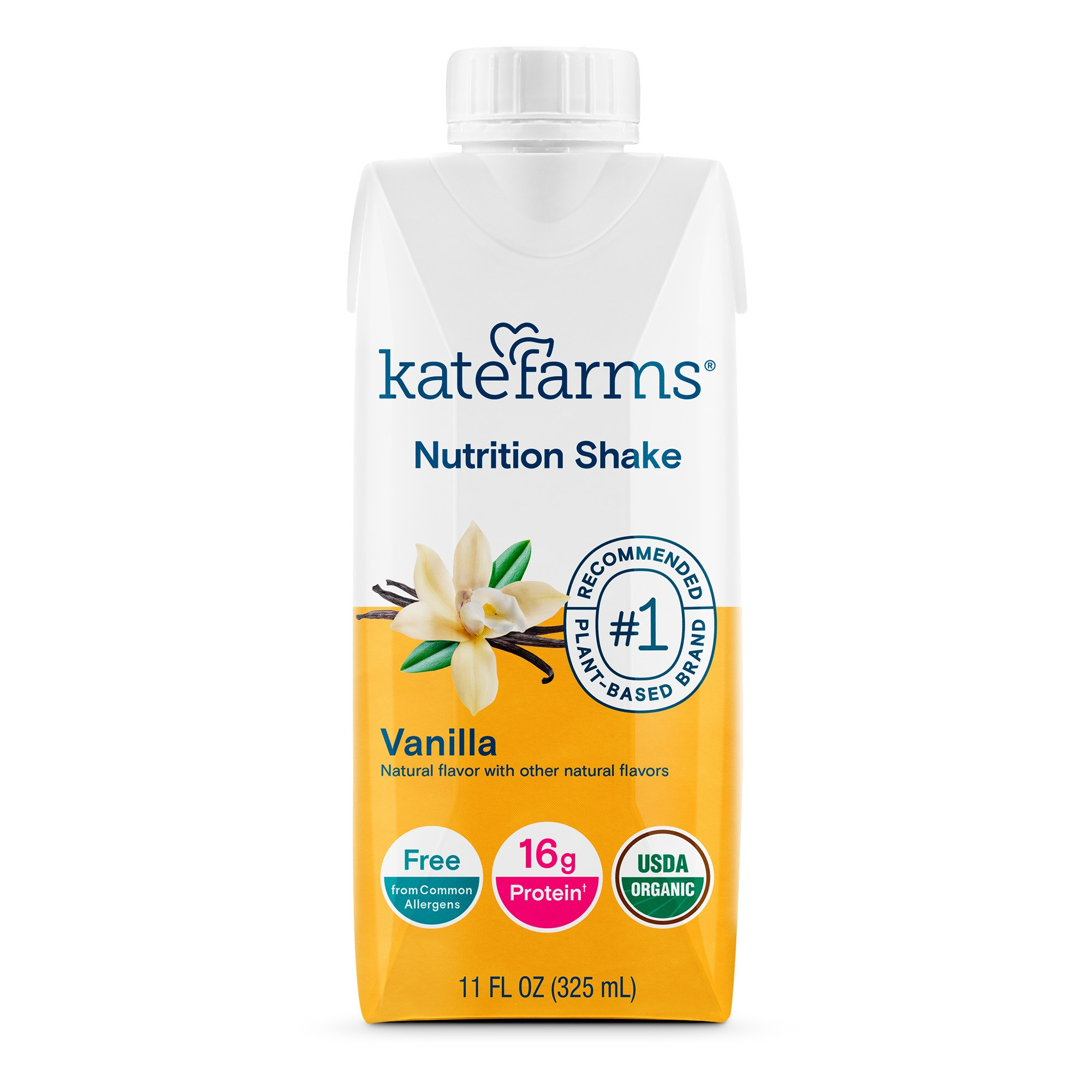 Kate Farms Nutrition Shake, Vanilla, 11 oz.