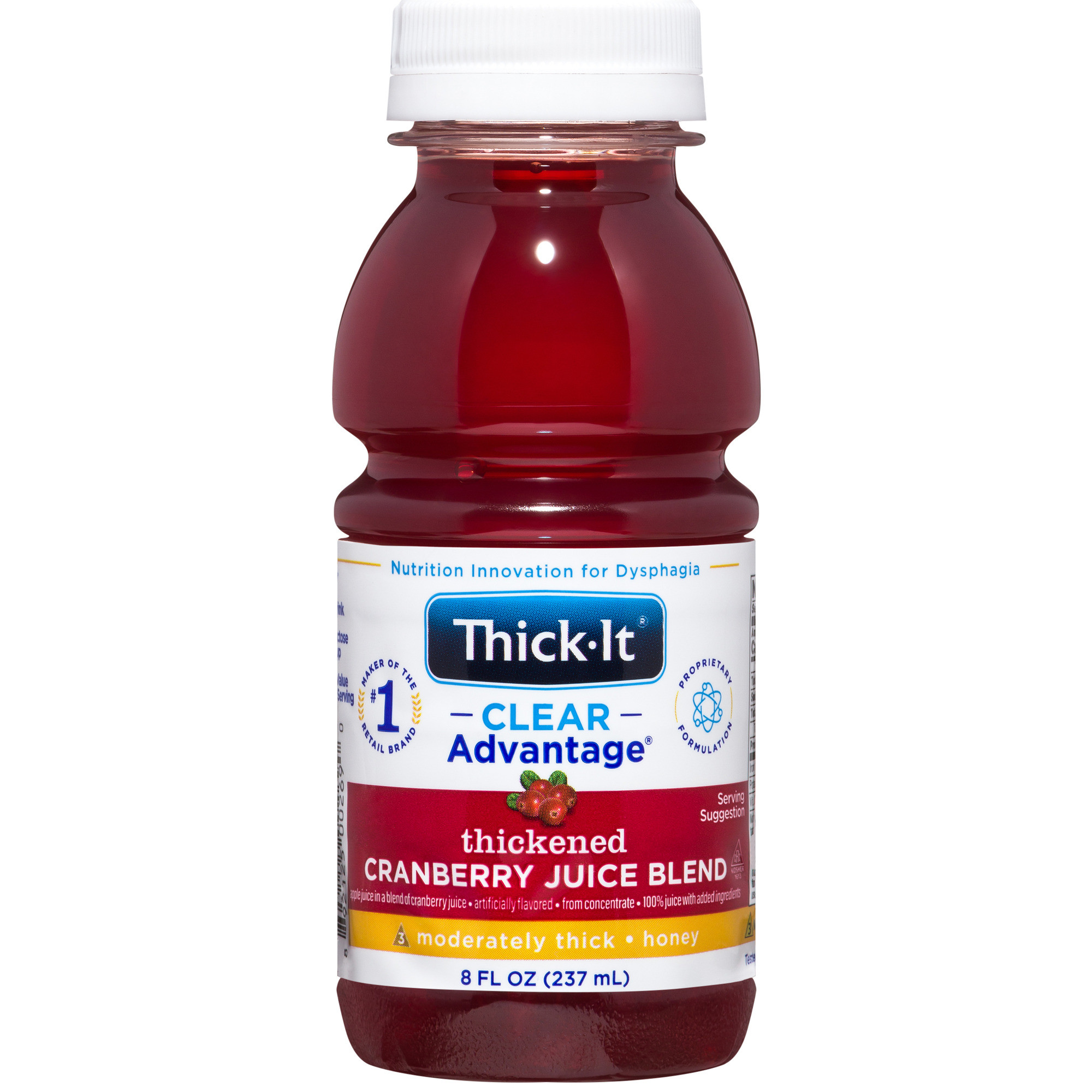 Thick-It Clear Advantage Thickened Cranberry Juice Blend, Moderately Thick, Honey Consistency