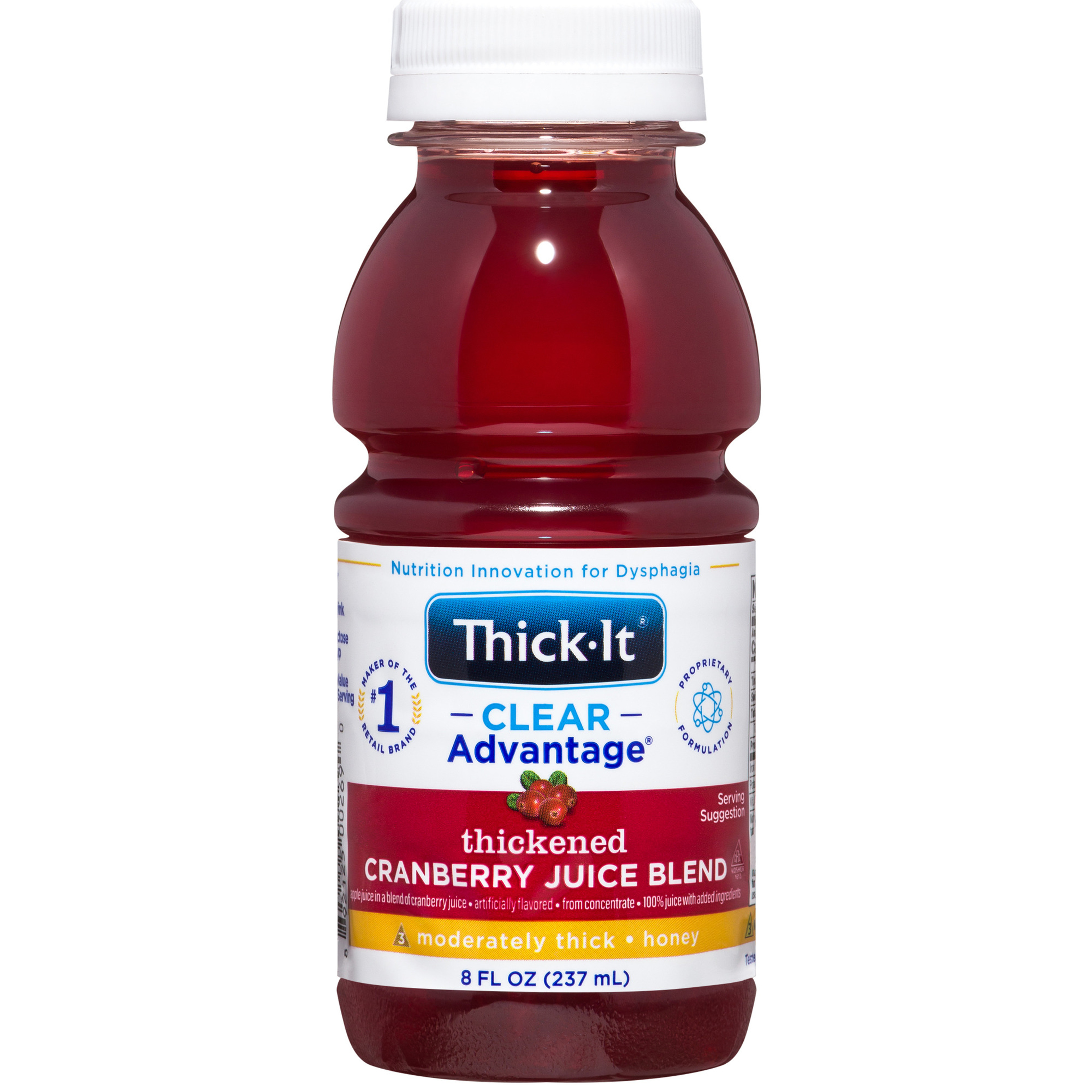 Thick-It Clear Advantage Thickened Cranberry Juice Blend, Moderately Thick, Honey Consistency