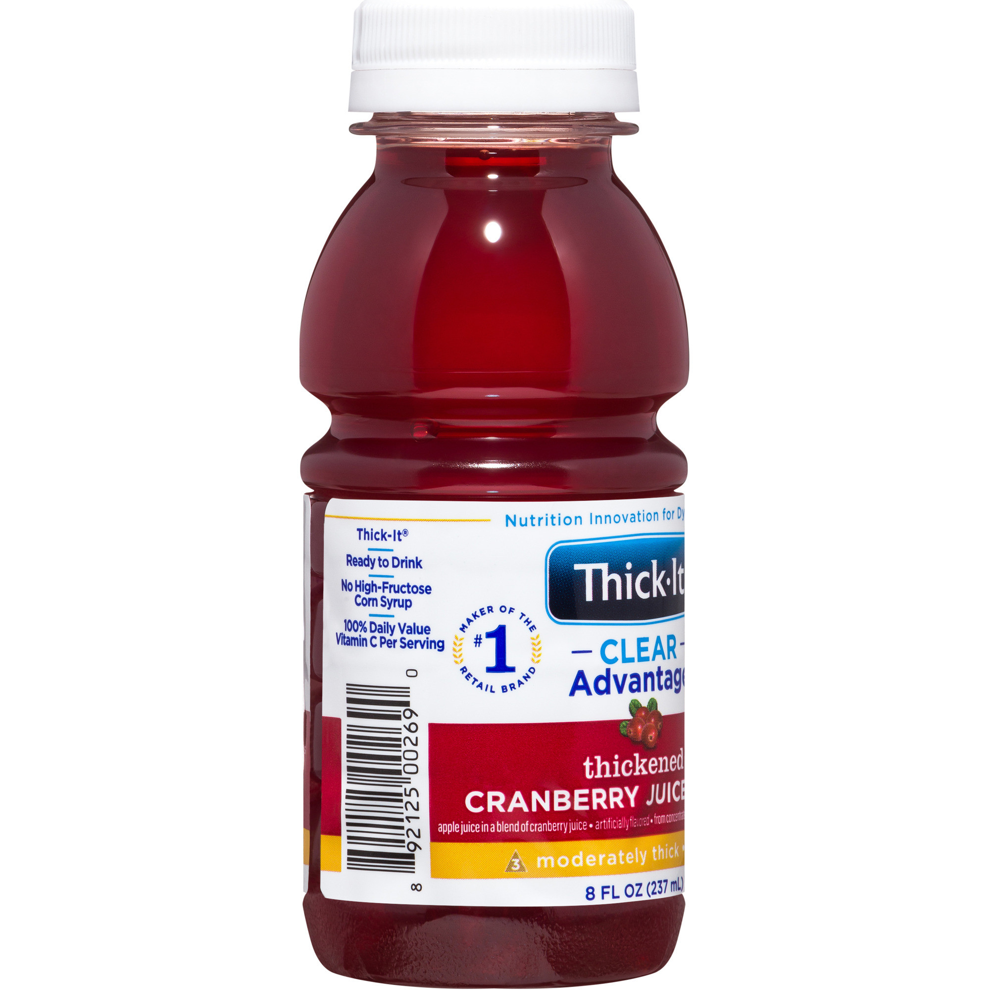 Thick-It Clear Advantage Thickened Cranberry Juice Blend, Moderately Thick, Honey Consistency