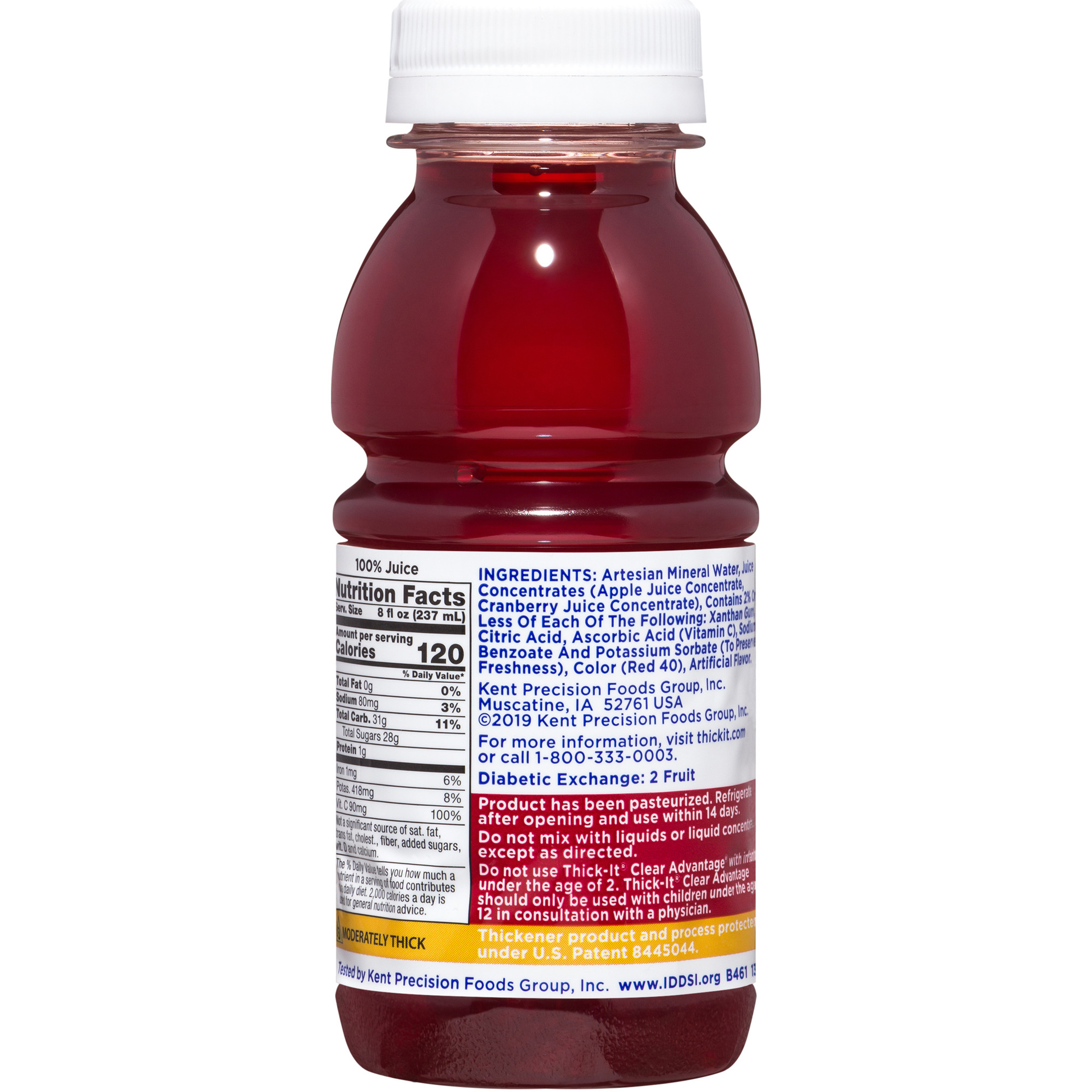 Thick-It Clear Advantage Thickened Cranberry Juice Blend, Moderately Thick, Honey Consistency
