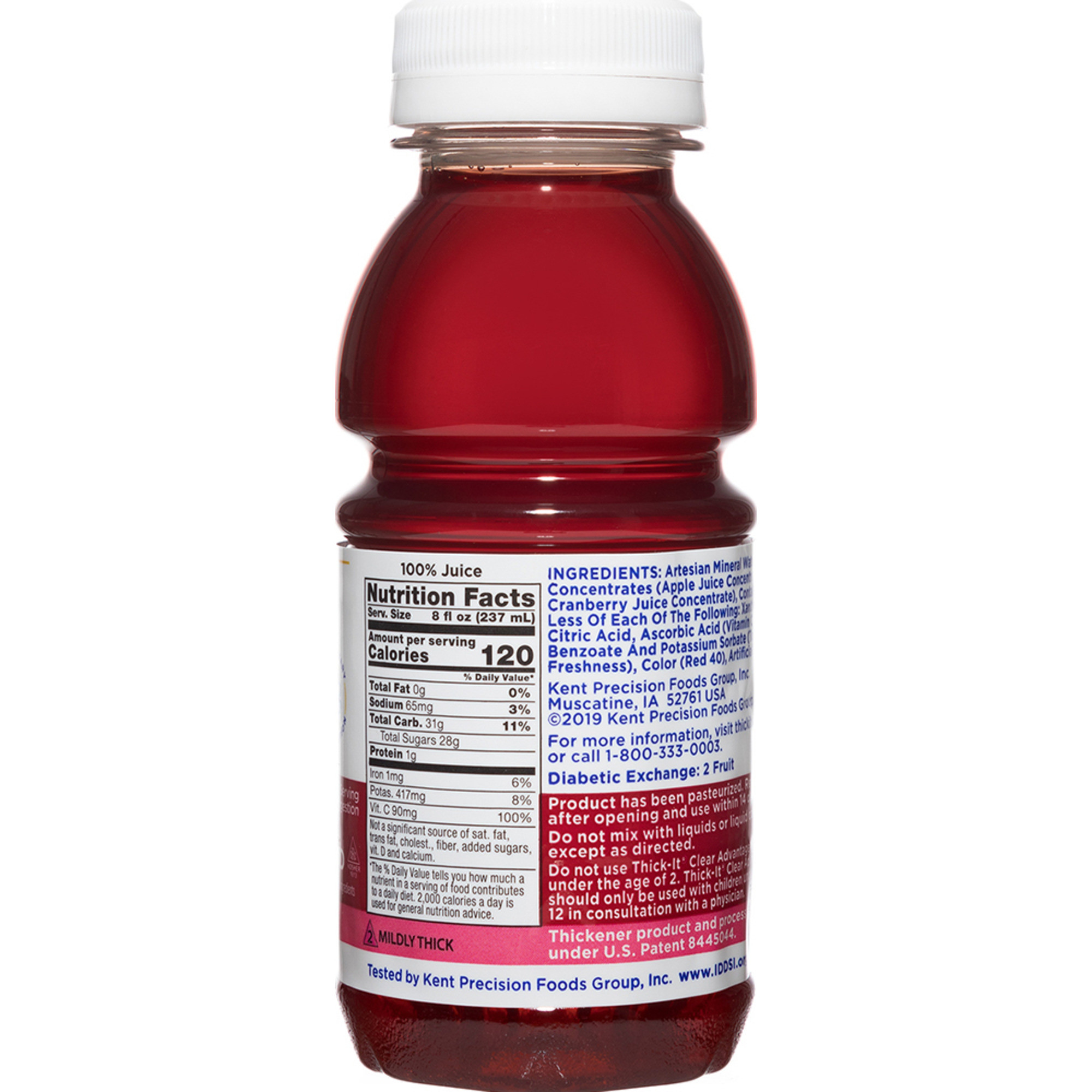 Thick-It Clear Advantage Thickened Cranberry Juice Blend, Mildly Thick, Nectar Consistency