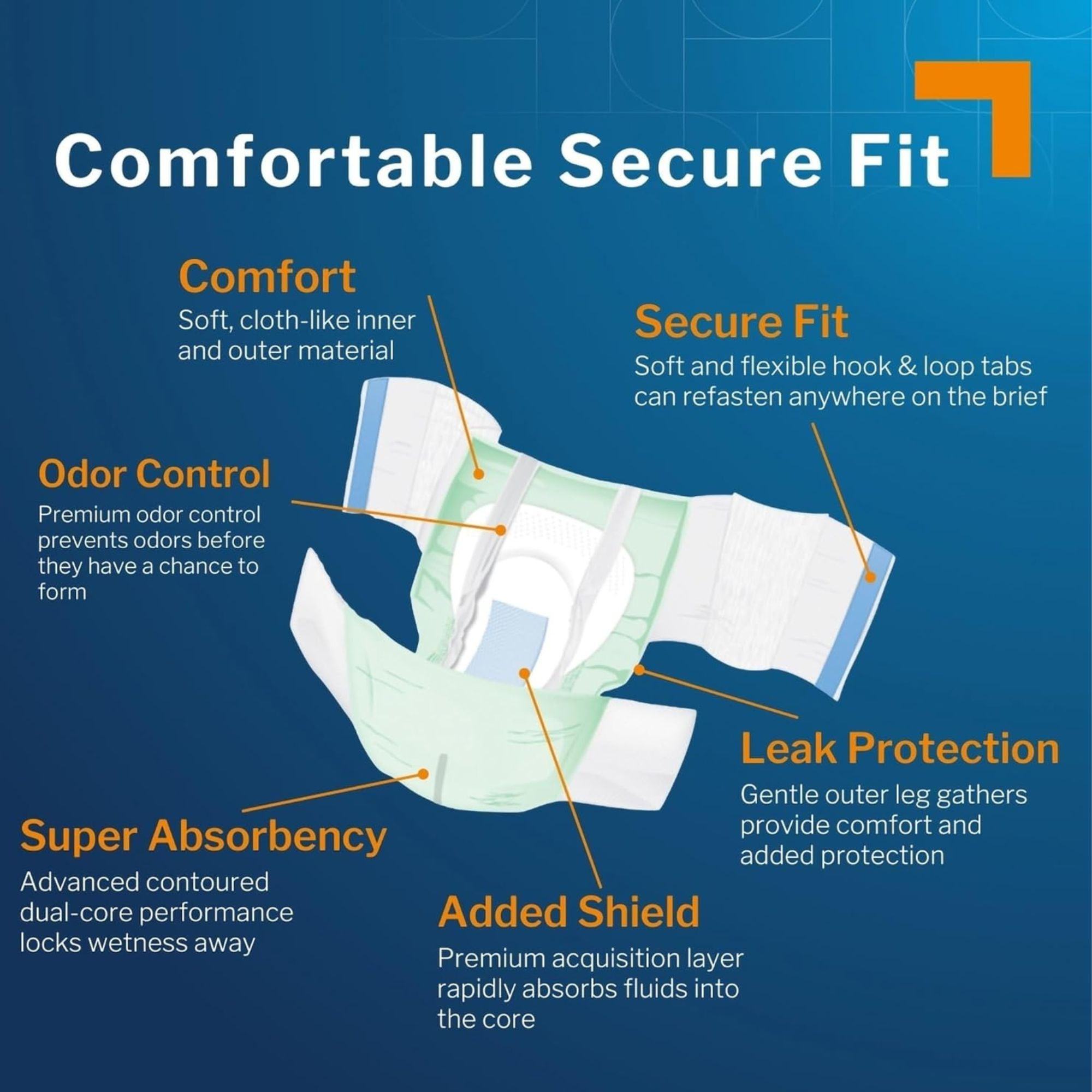 McKesson Bariatric Ultra Plus Stretch Brief Adult Diapers with Tabs, Heavy Absorbency, BRSTRBAR, Light Green - 2XL/3XL (58-77") - Bag of 20