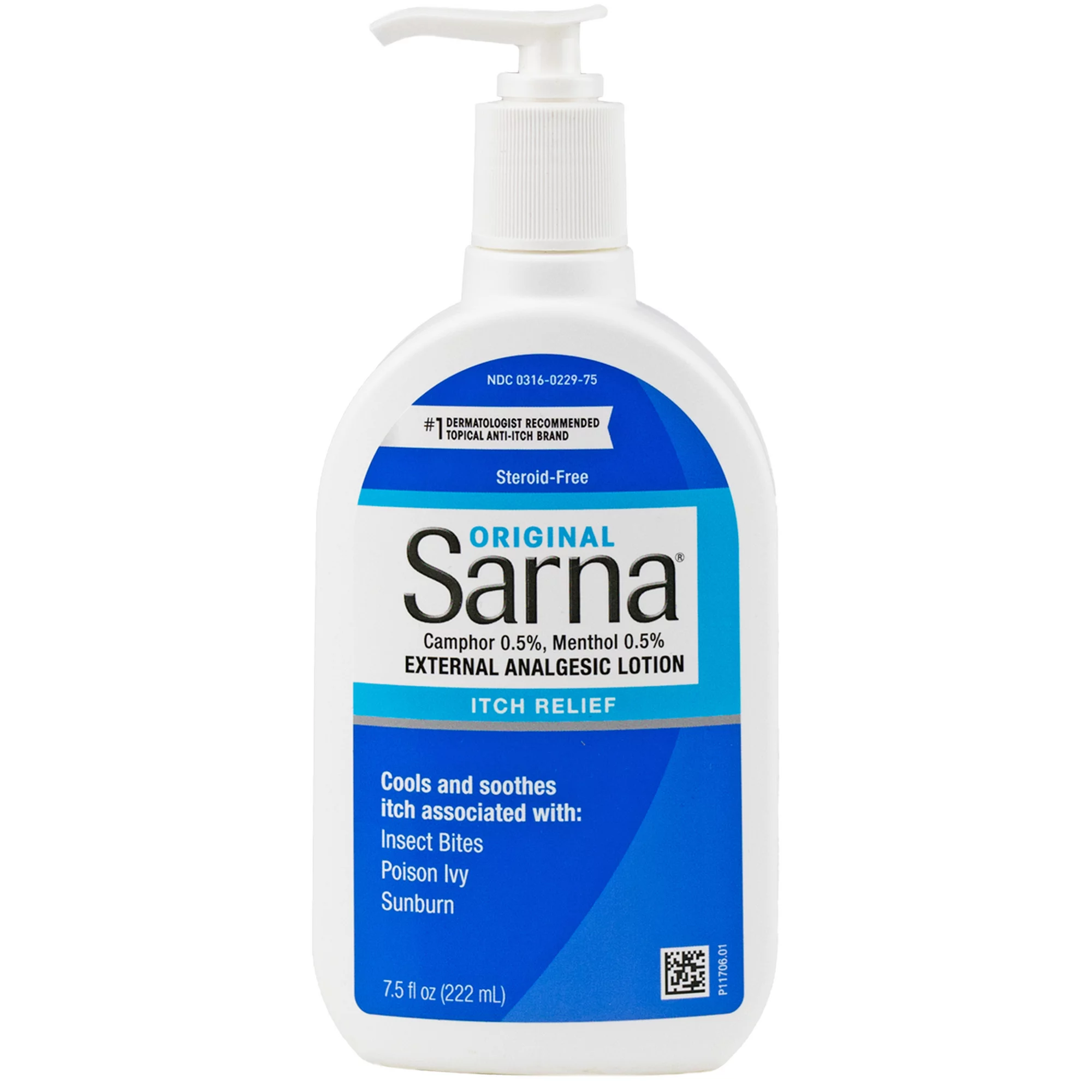 Sarna Original Anti-Itch External Analgesic Lotion, 0.5% Strength, 7.5 oz., 00316022975, 1 Each