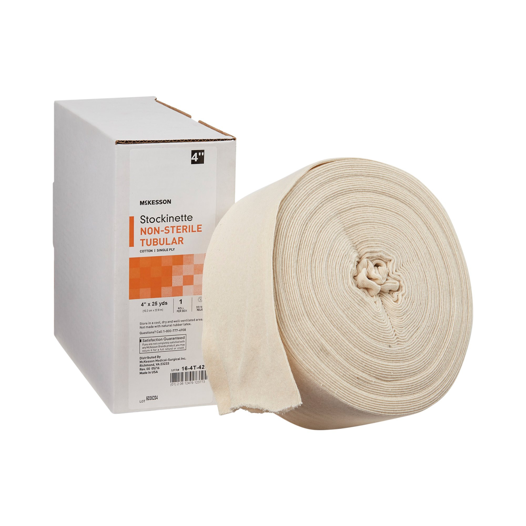 McKesson Stockinette Non-Sterile Tubular, 4" X 25 yd, 16-4T-425, 1 Roll