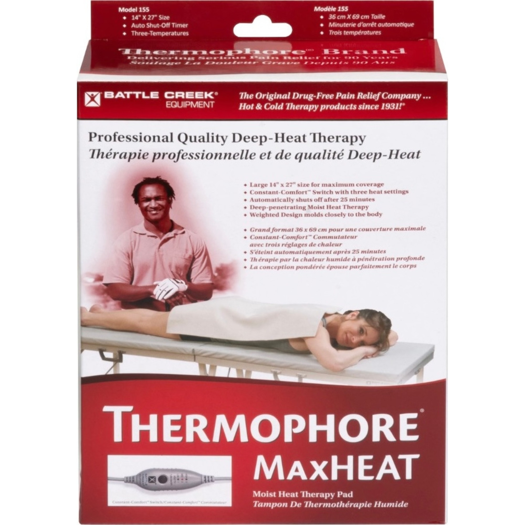 Thermophore MaxHEAT Moist Heating Pad, 155, 14 X 27" - 1 Each