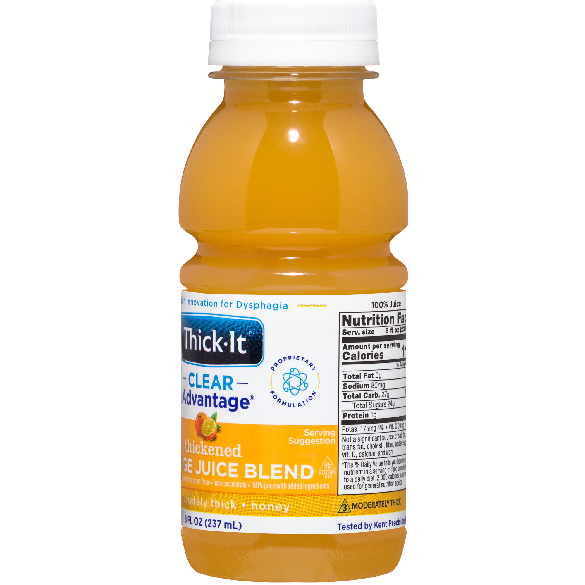 Thick-It Clear Advantage Thickened Orange Juice Blend, Moderately Thick, Honey Consistency