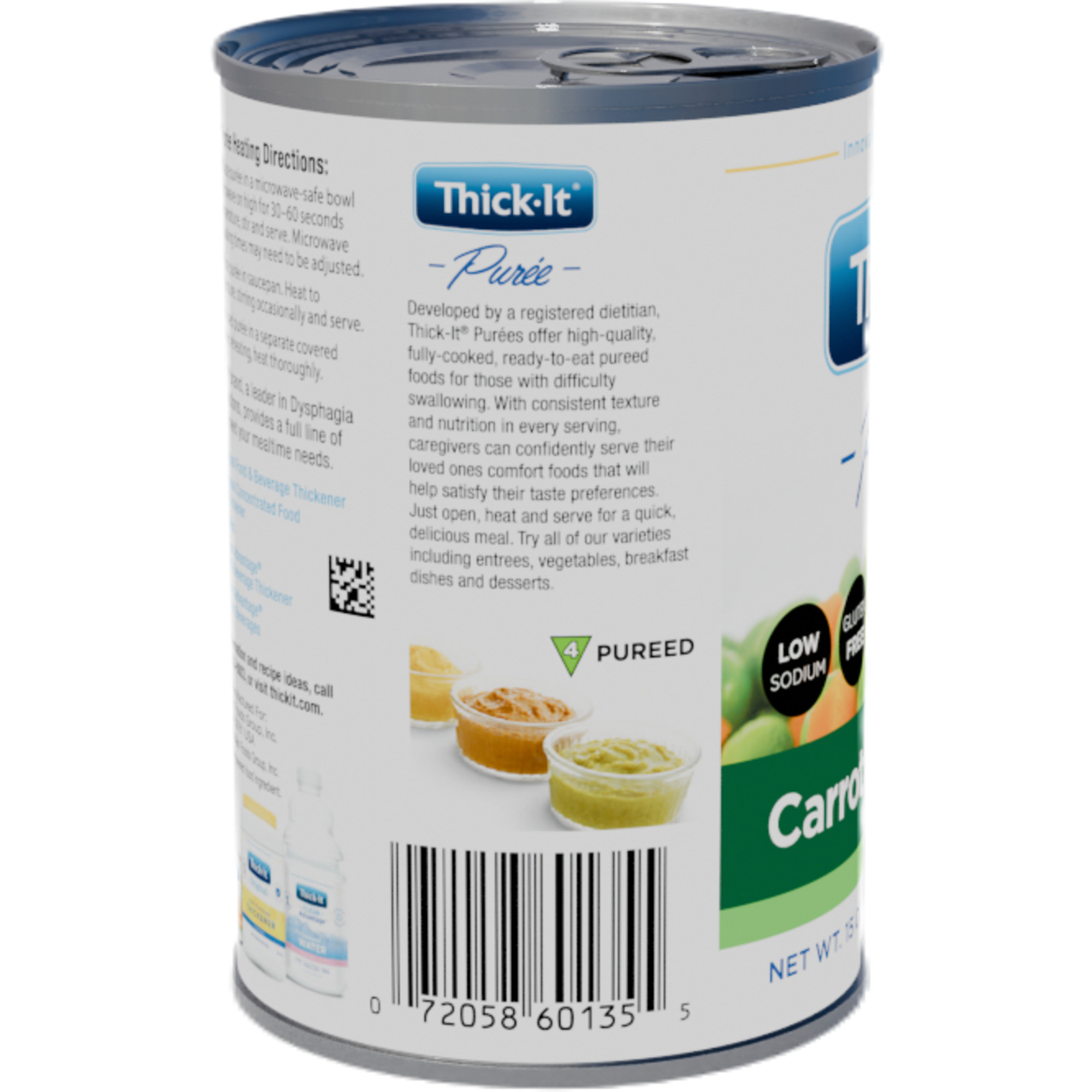 Thick-It Carrot and Pea Puree, Can