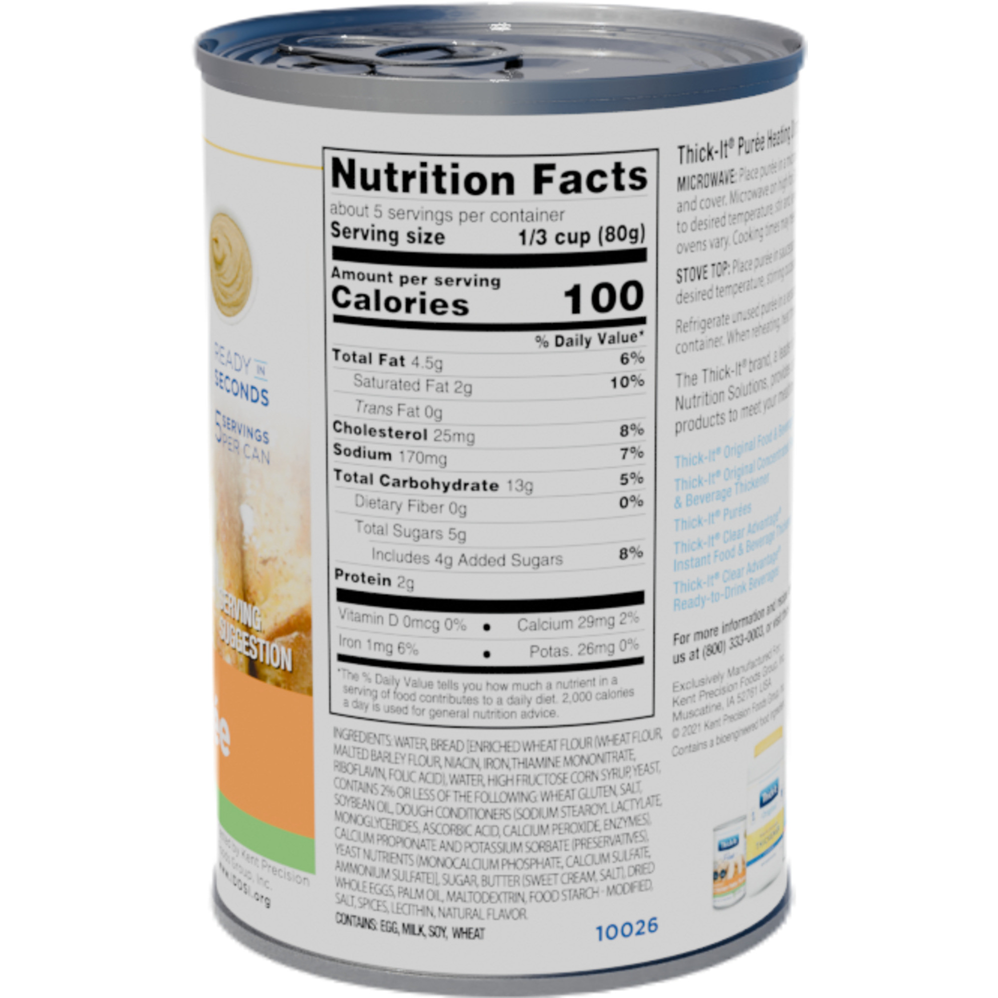 Thick-It Maple Cinnamon French Toast Puree, Can