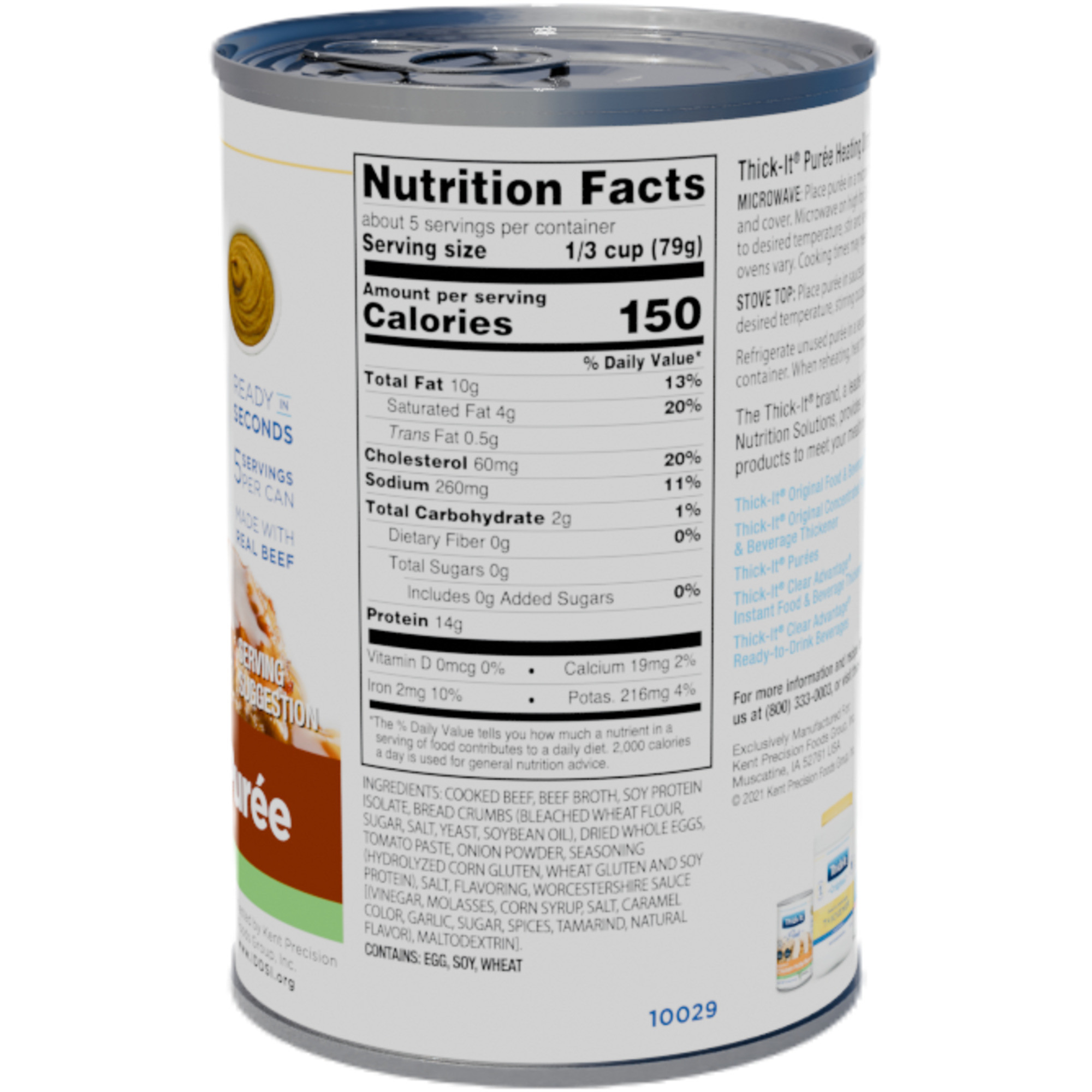 Thick-It Salisbury Steak Puree, Can
