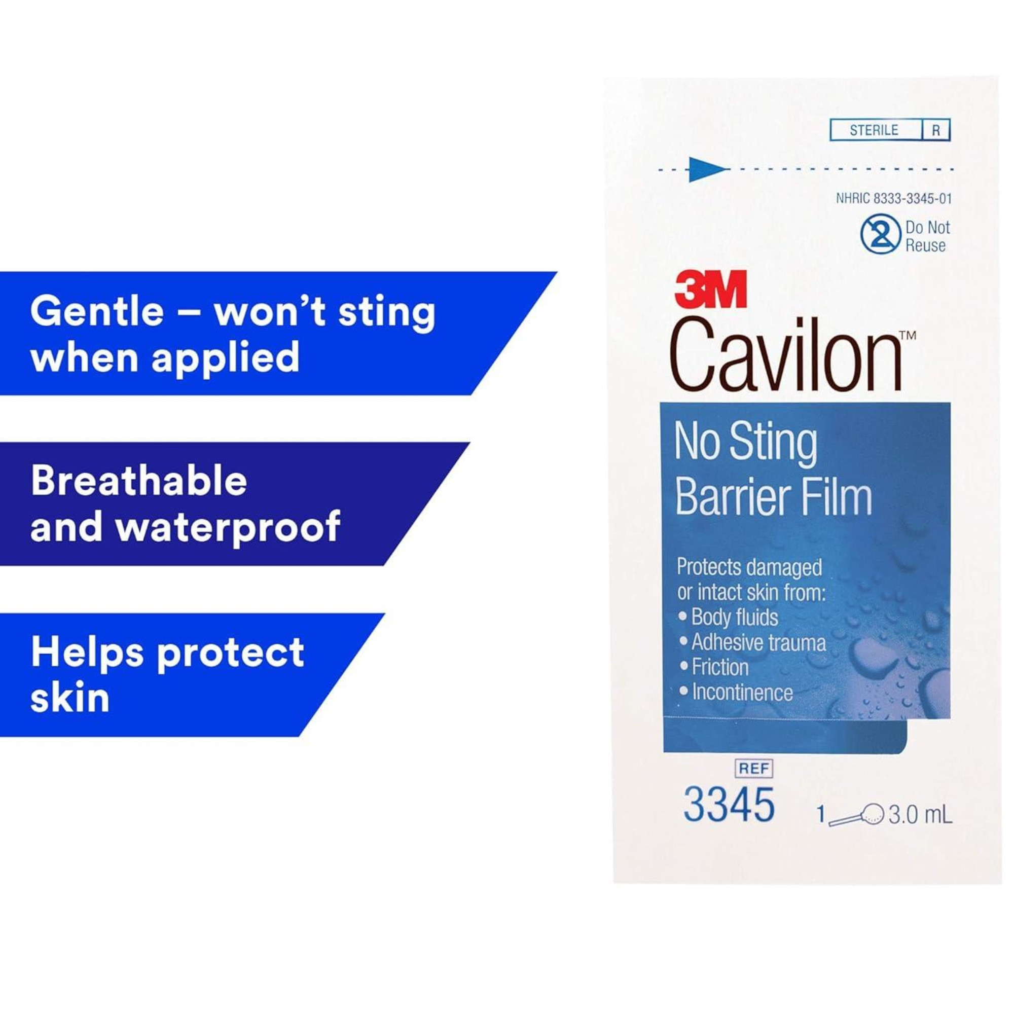 3M Cavilon No Sting Barrier Film, 3 mL Wipe