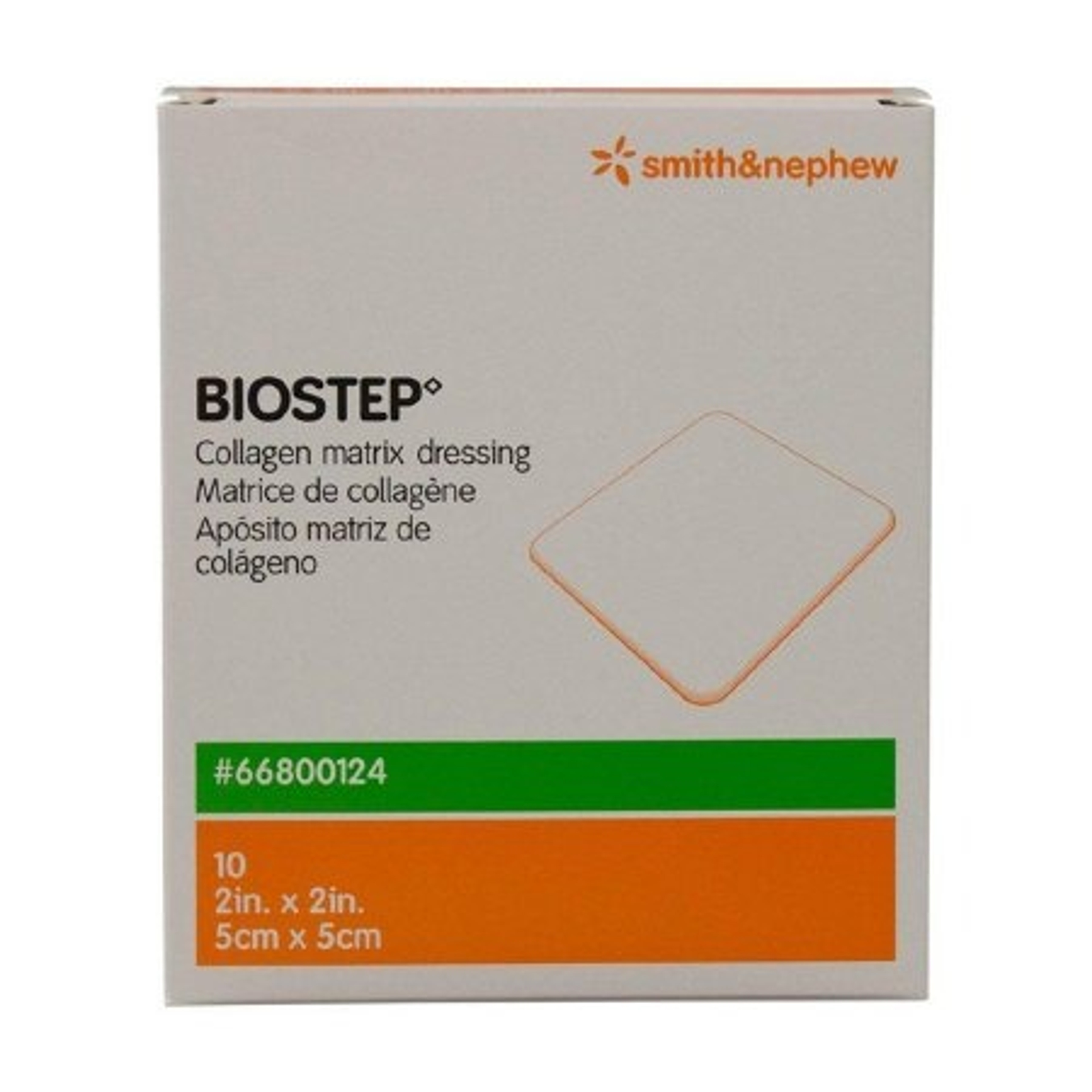 Biostep Collagen Matrix Dressing, 2 X 2", 66800124, Box of 10