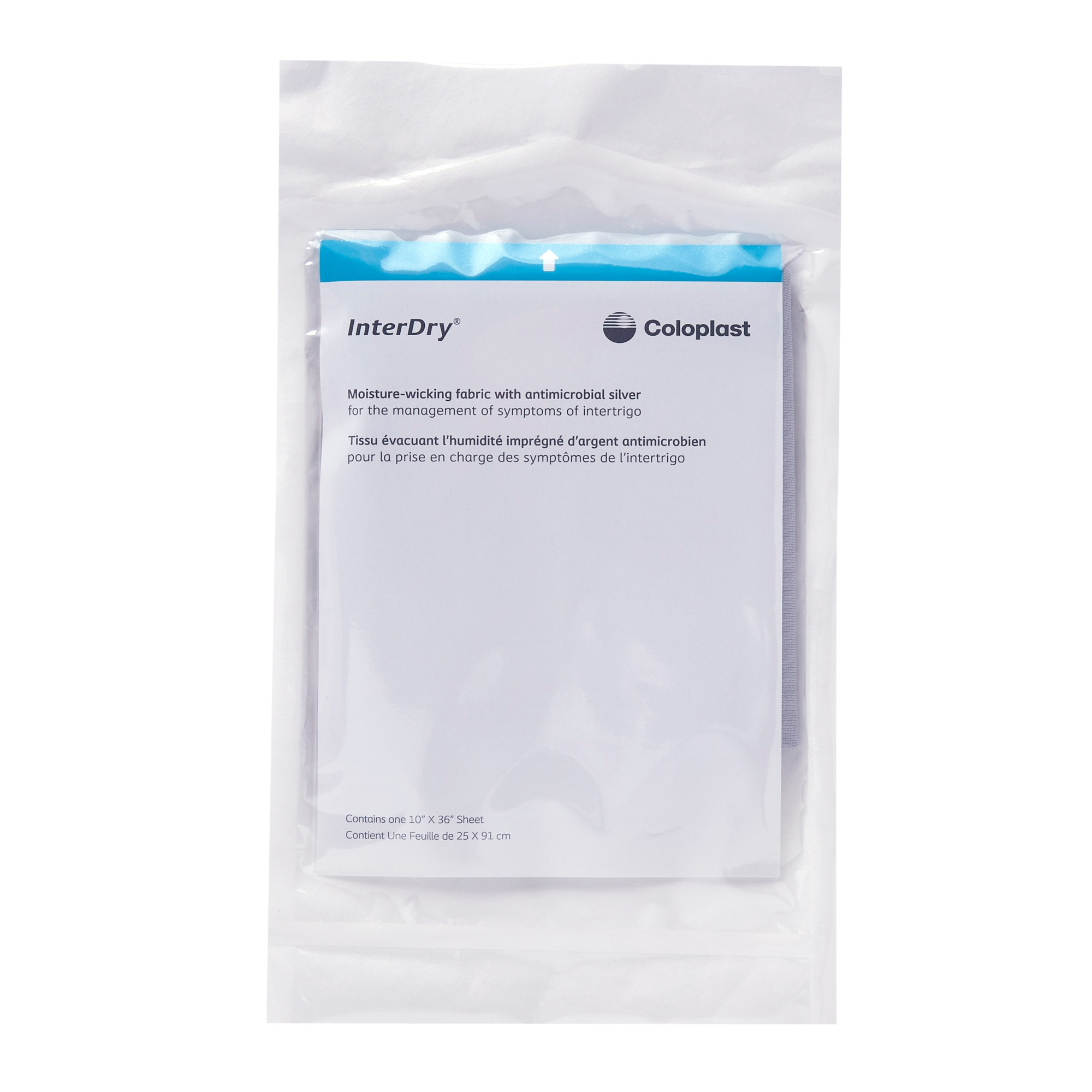 Coloplast Interdry Ag Textile With Antimicrobial Silver Complex, 	10 X 36"