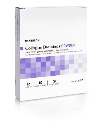 McKesson Collagen Dressings Powder, 1g, 1800P, Box of 10
