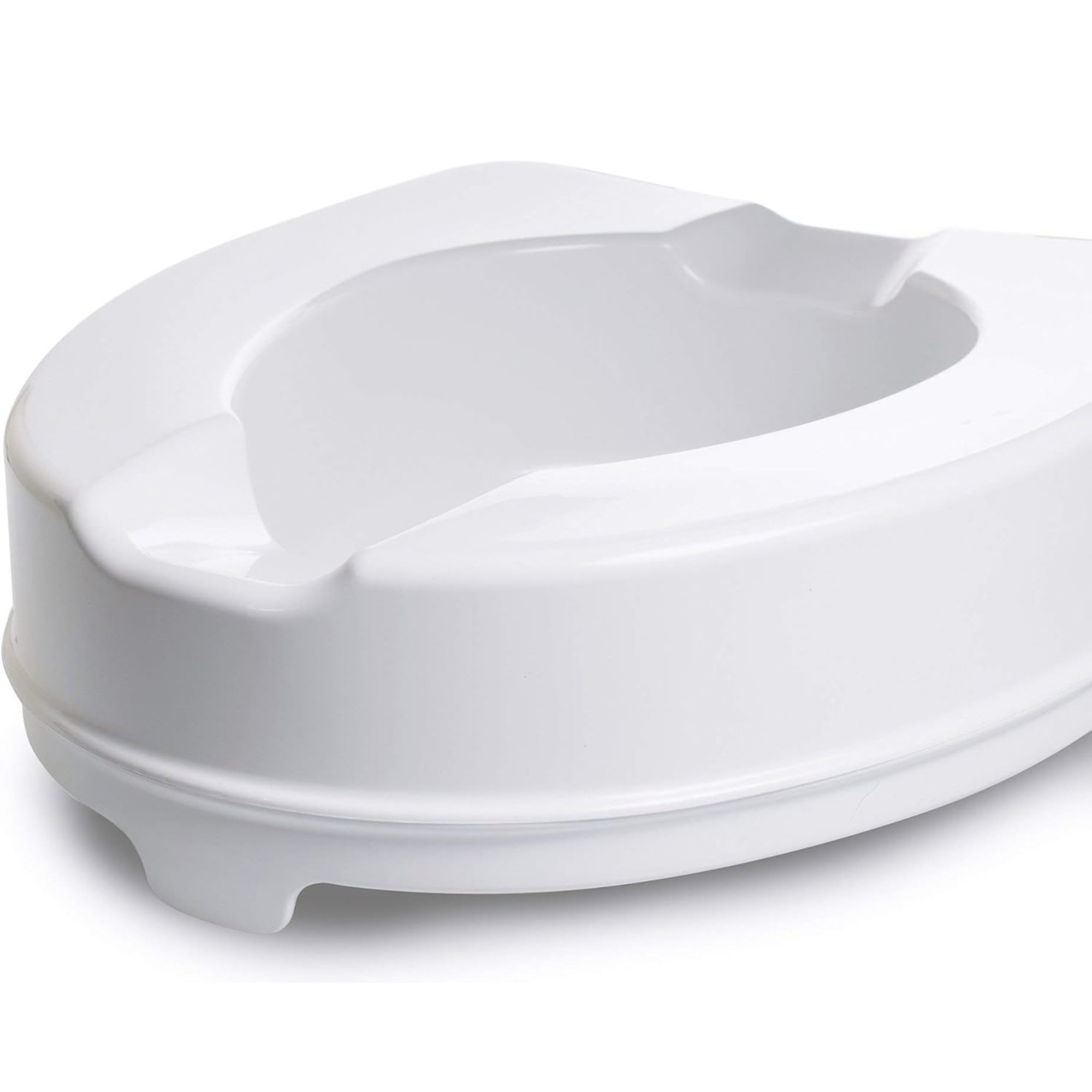 McKesson Raised Toilet Seat with Dual Locks, Plastic Frame, 4" Height