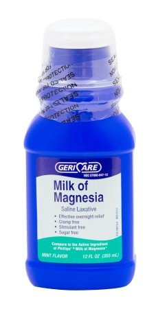 Geri-Care Milk of Magnesia Saline Laxative, 12 oz., Q-647-12, 1 Bottle