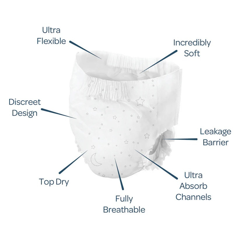 Bambo Dreamy Night Pants for Girls, Heavy Absorbency