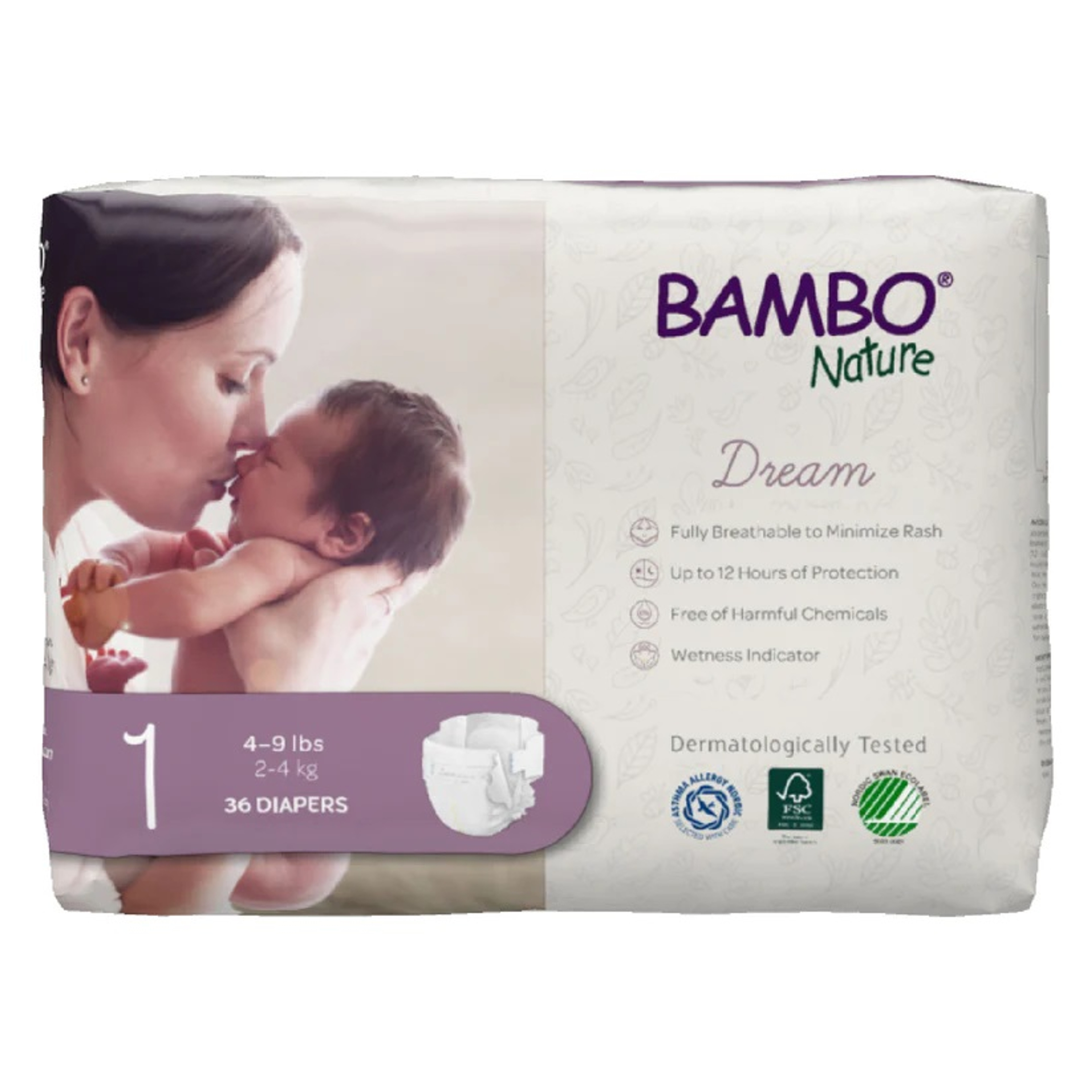 Bambo Nature Dream Eco-Friendly Diapers with Tabs, Heavy Absorbency