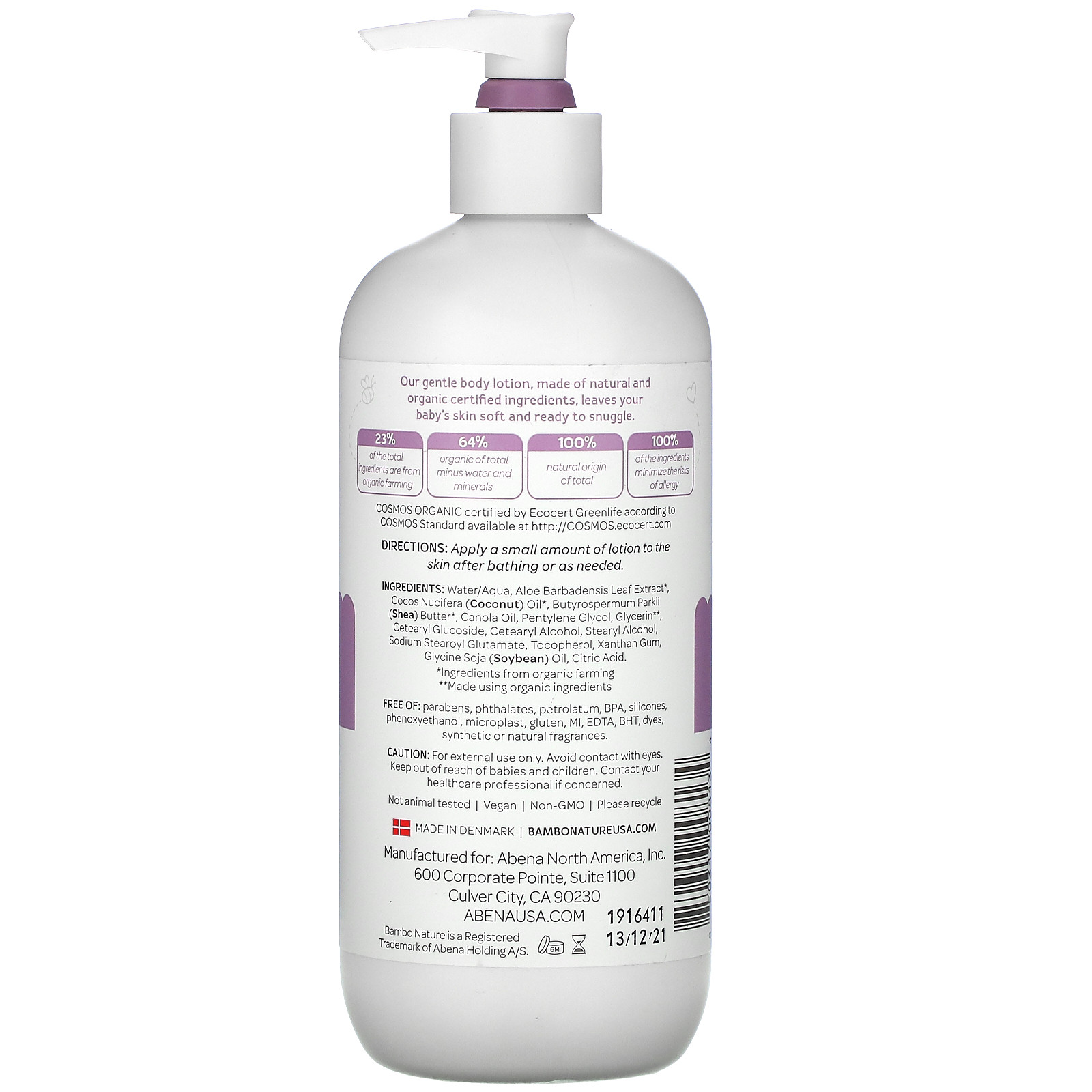 Bambo Nature Snuggle Time Body Lotion, 16.9 oz.