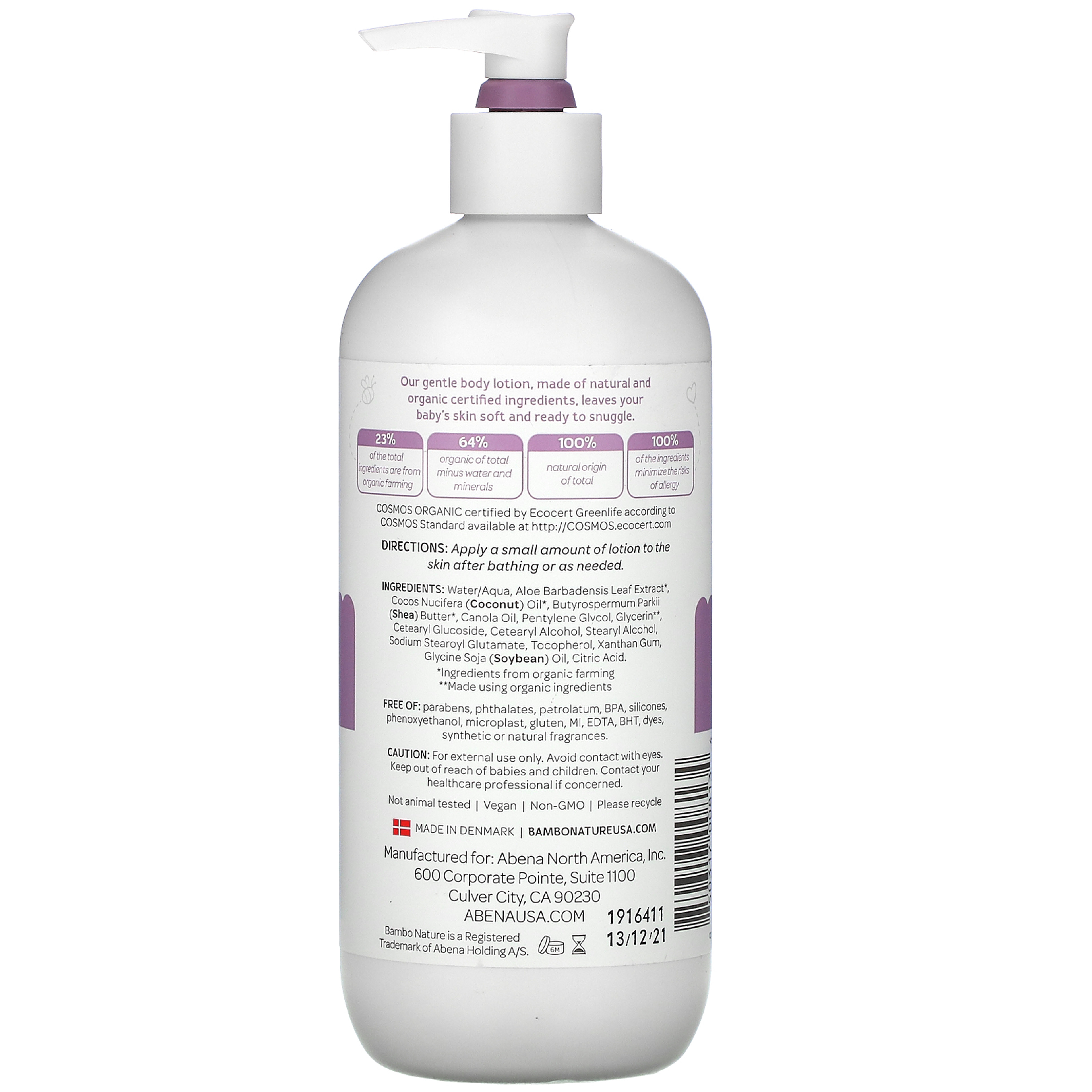 Bambo Nature Snuggle Time Body Lotion, 16.9 oz.