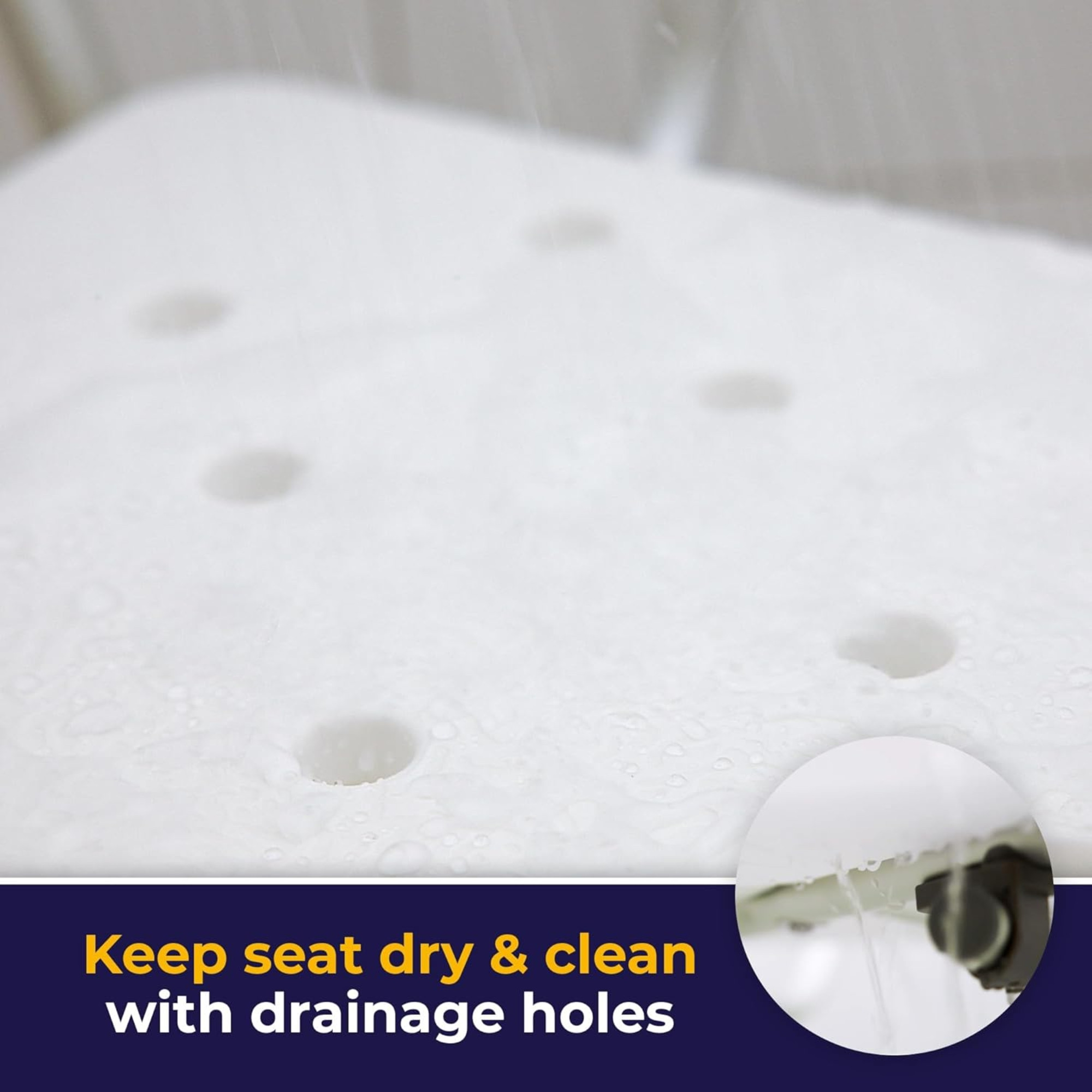 Drive Shower Chair with Back and Removable Padded Arms