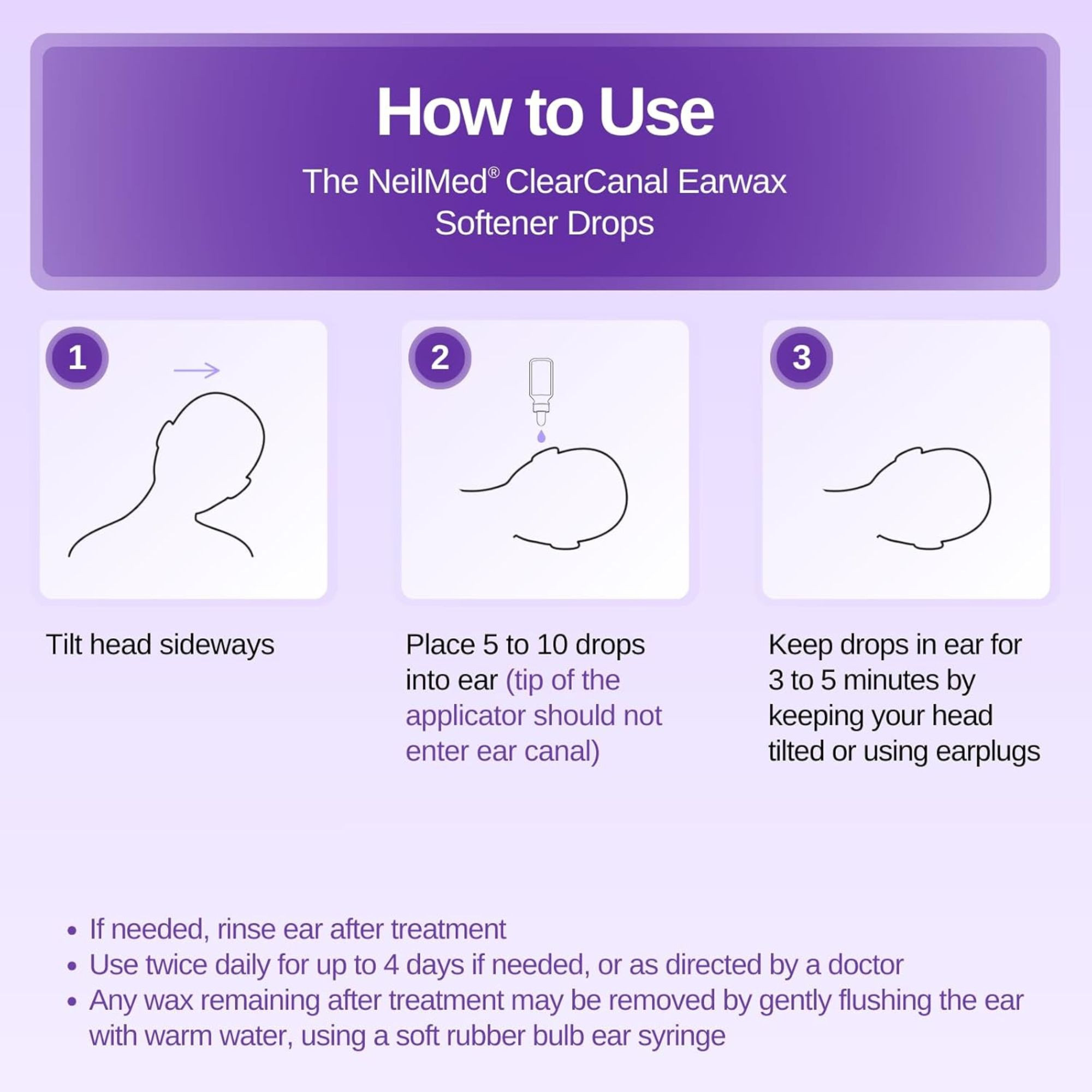 NeilMed ClearCanal Earwax Softener Drops