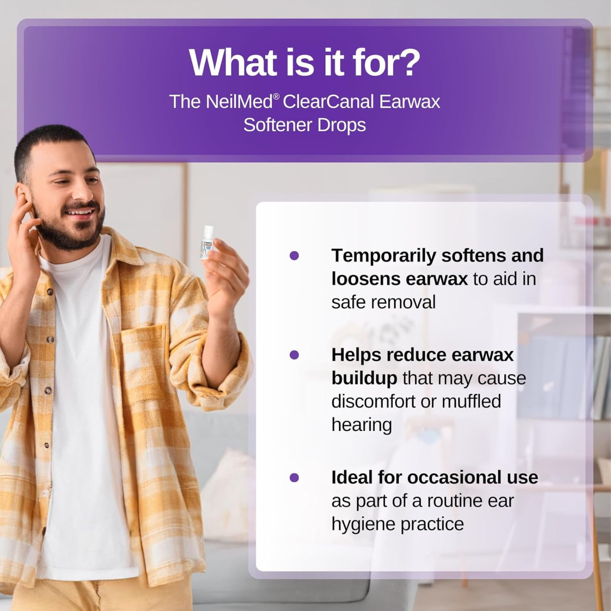 NeilMed ClearCanal Earwax Softener Drops