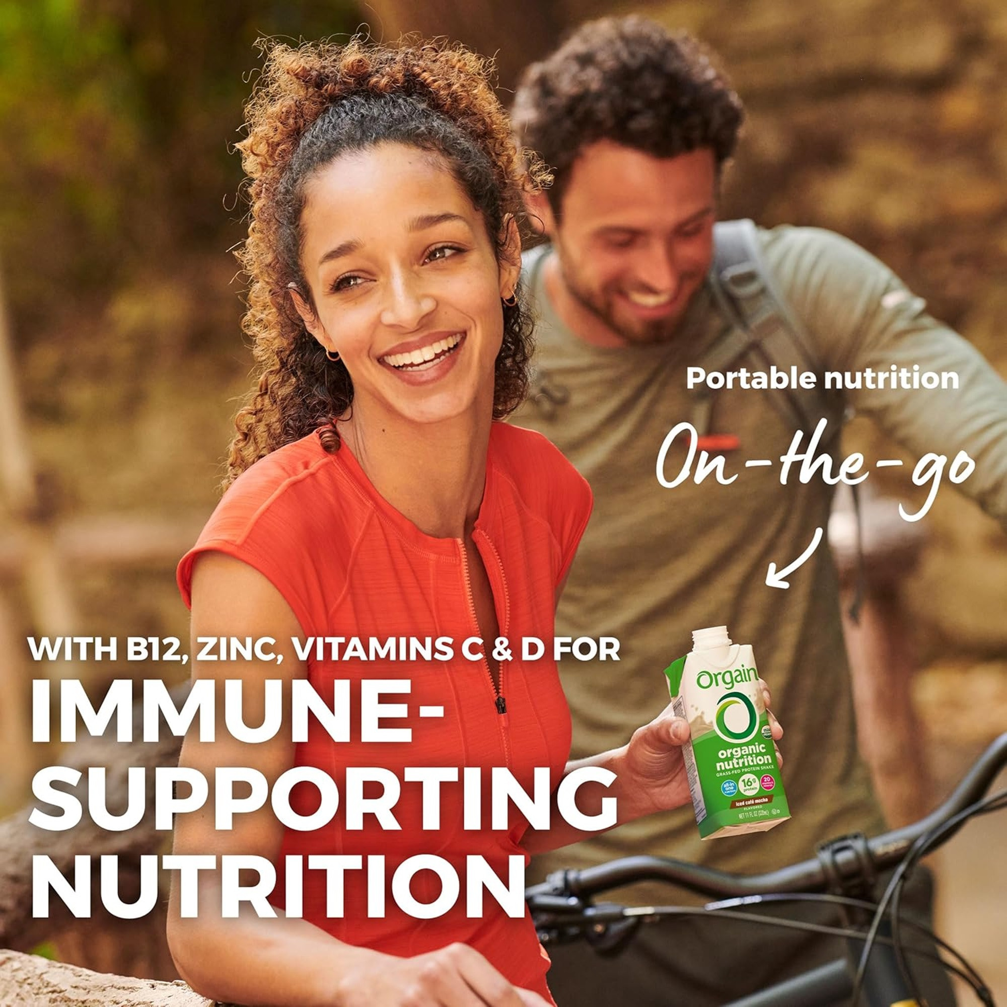 Orgain Organic Nutrition Grass-Fed Protein Shake, Iced Cafe Mocha