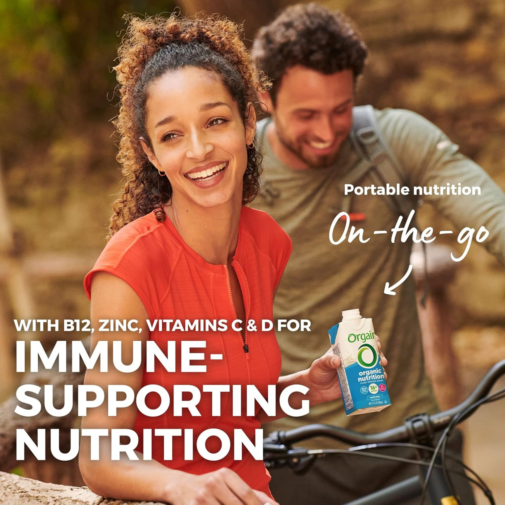 Orgain Organic Nutrition Plant Protein Shake, Vanilla Bean