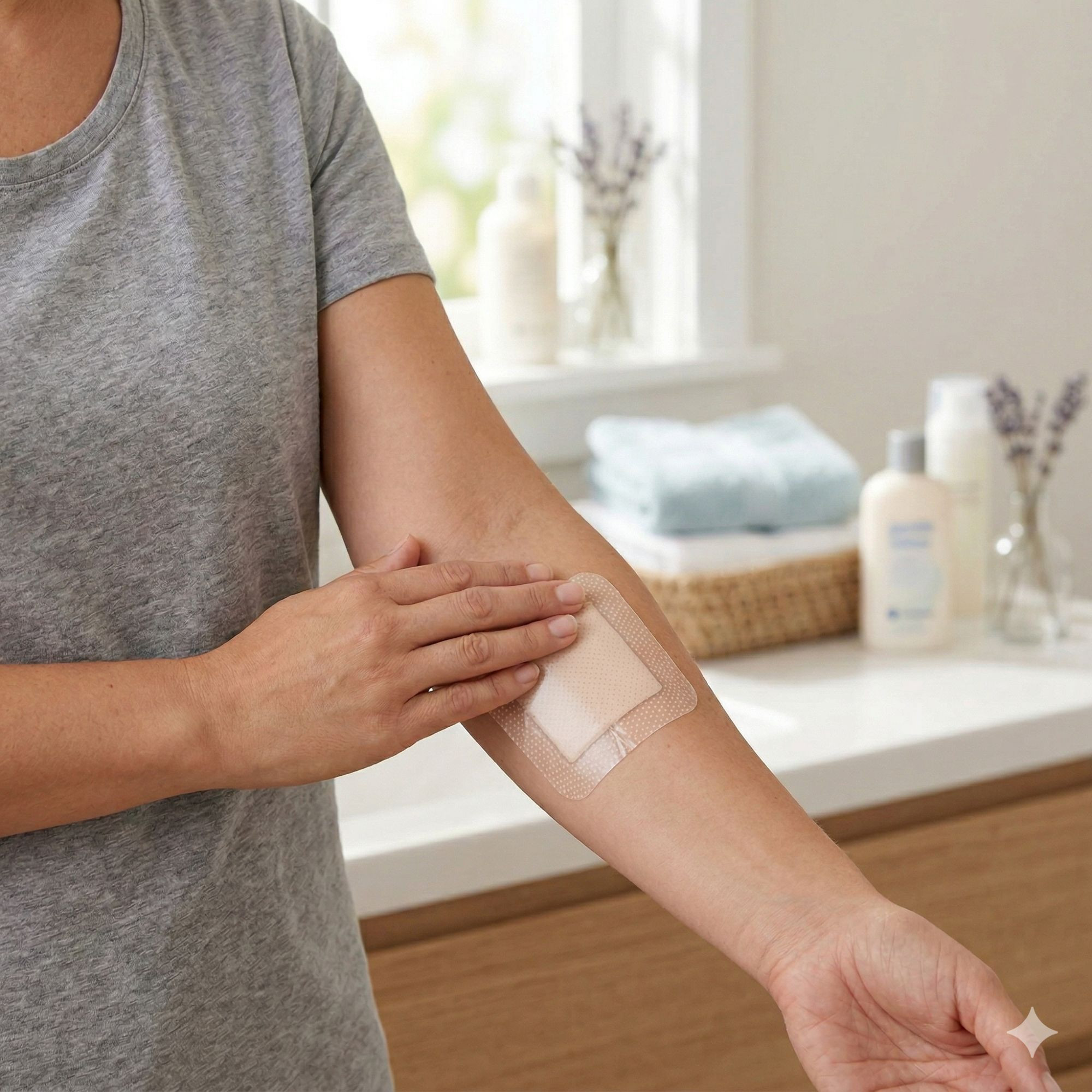 Molnlycke Mepilex Border Lite Silicone Adhesive with Border Thin Silicone Foam Dressing, 3 X 3", 281200, Box of 5