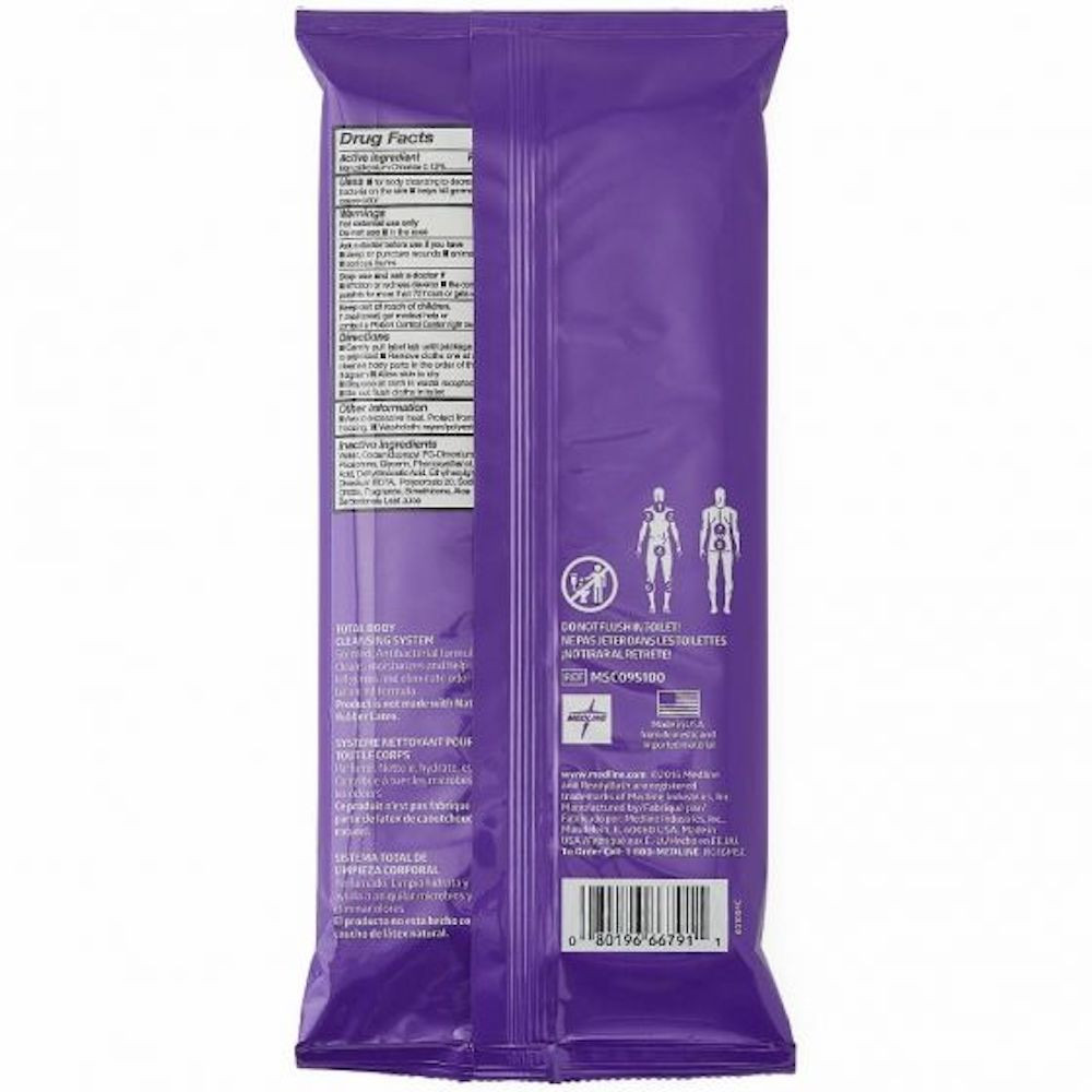 Medline ReadyBath Luxe Antibacterial Bathing Cloth