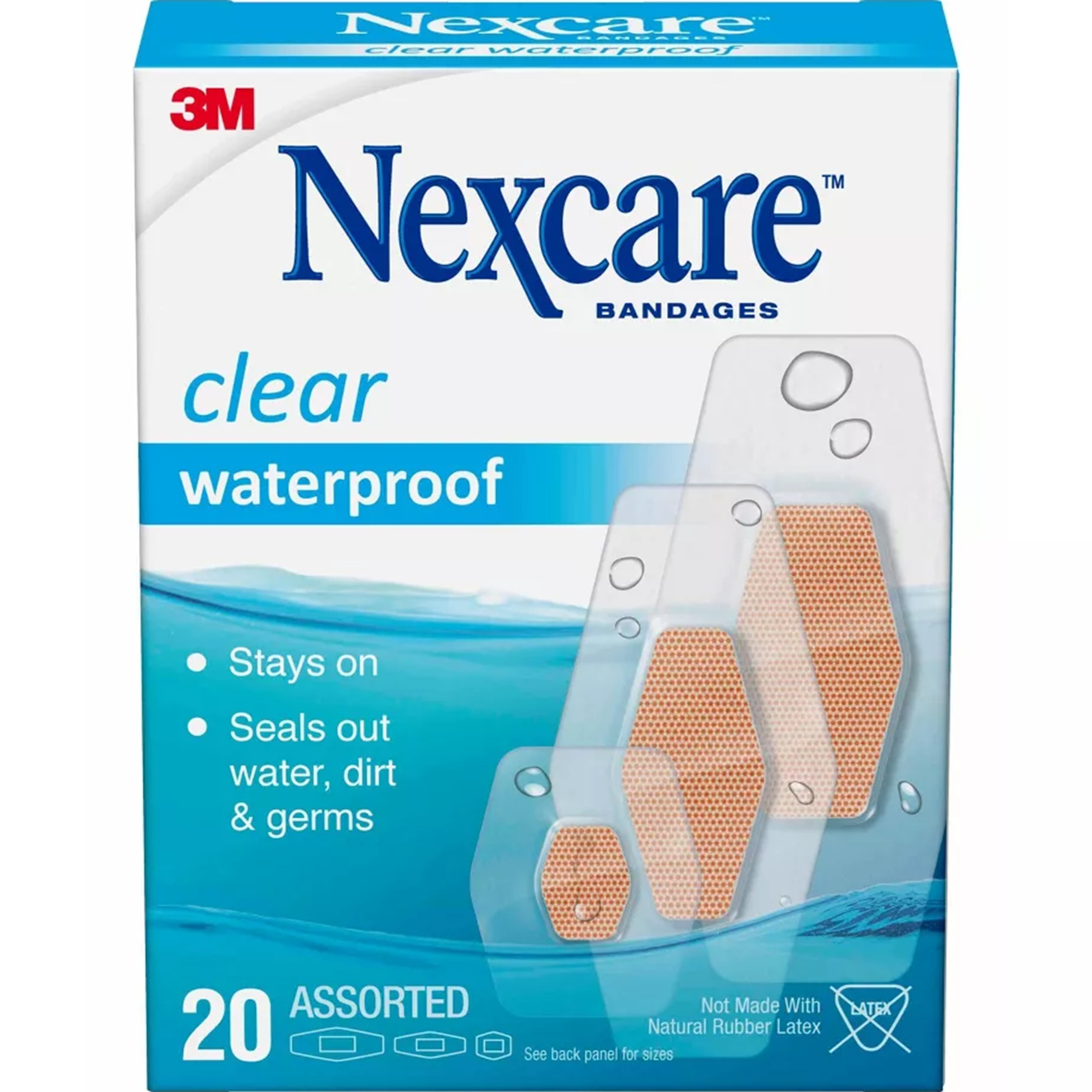 Nexcare Clear Waterproof Bandages