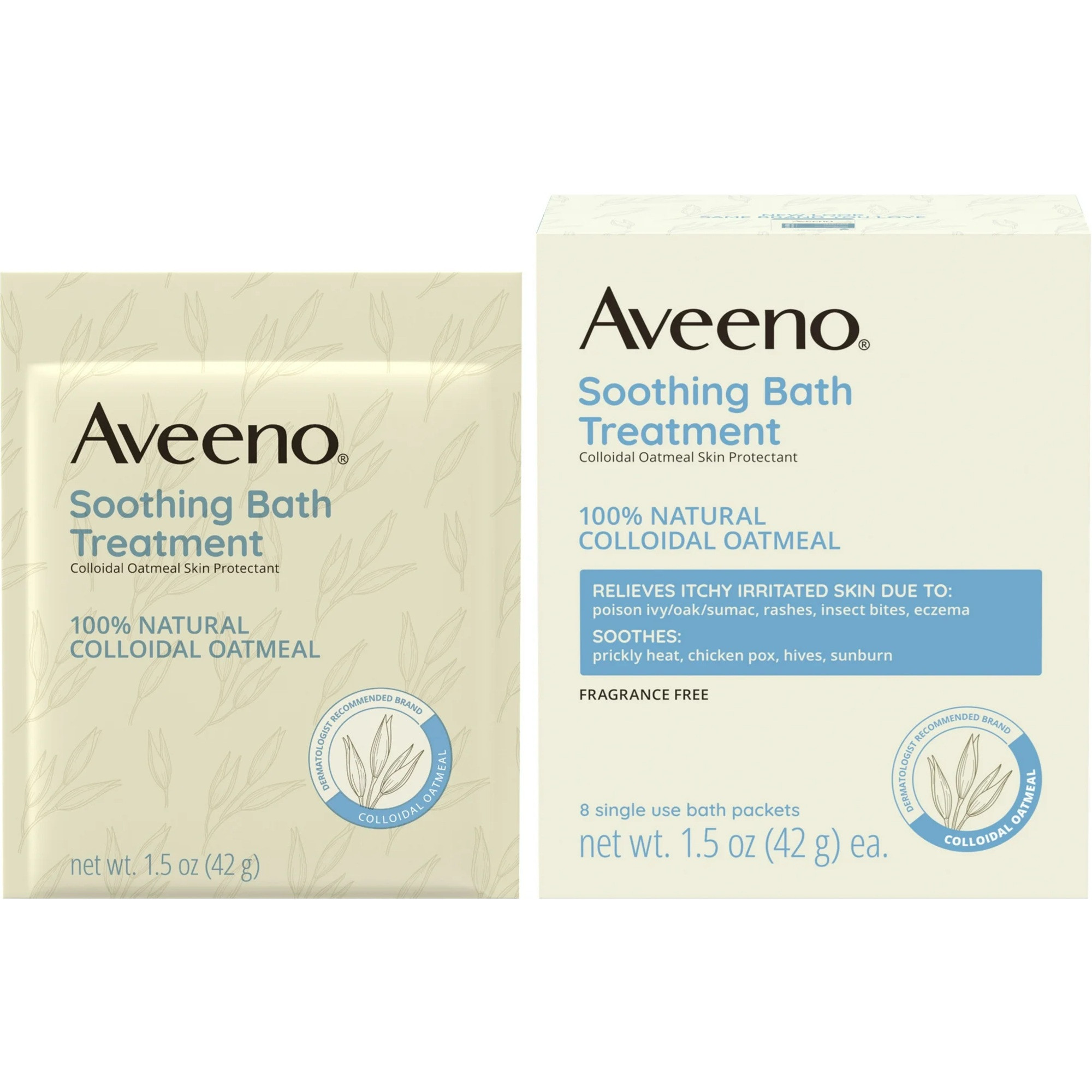 Aveeno Soothing Oatmeal Bath Treatment For Itchy and Dry Skin