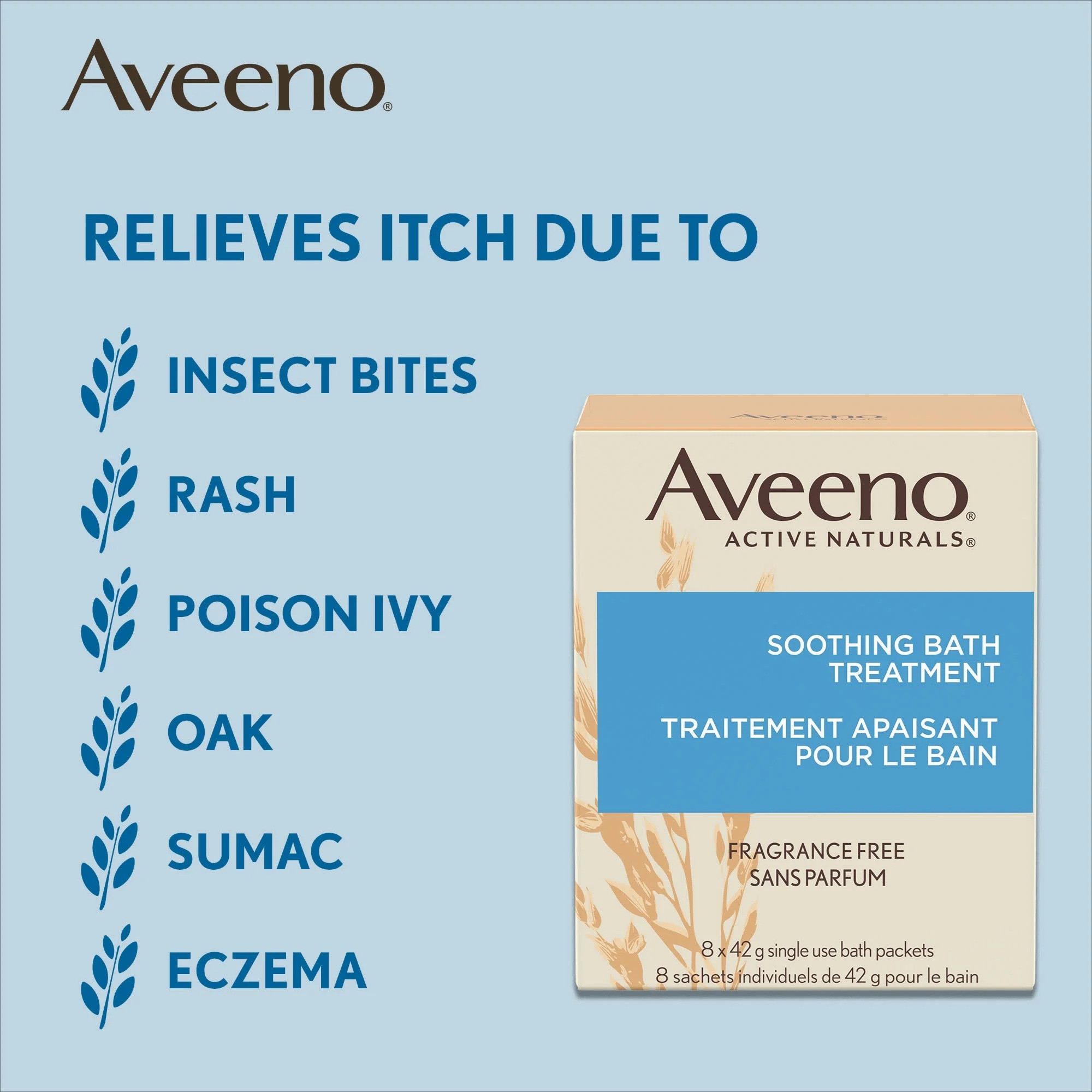 Aveeno Soothing Oatmeal Bath Treatment For Itchy and Dry Skin