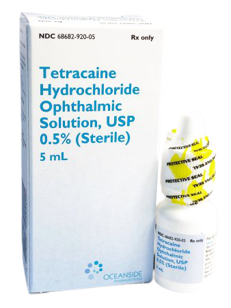 Bausch Health Tetracaine Hydrochloride Ophthalmic Solution, USP 0.5%, 5 mL, 68682092005, 1 Each