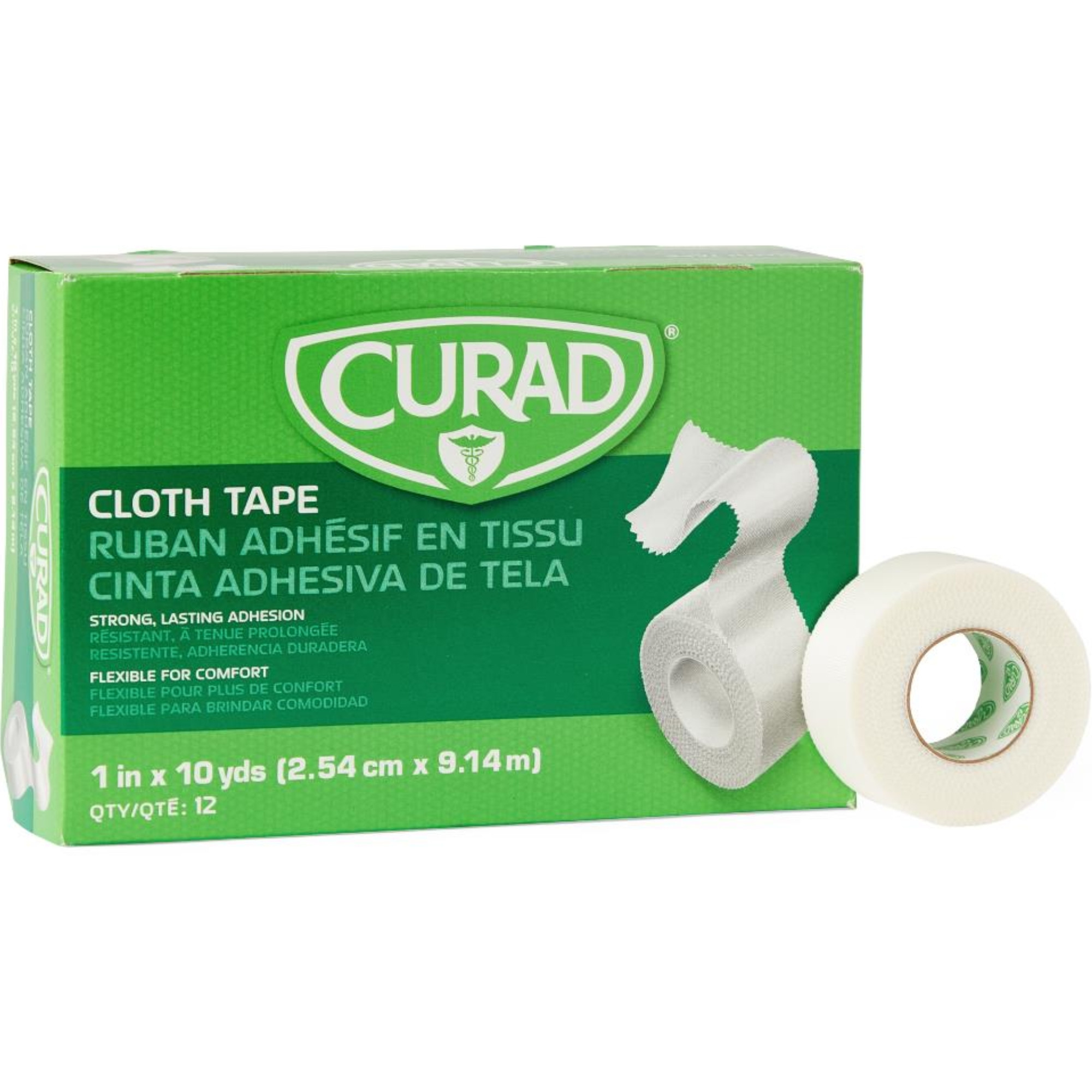 Curad Silk Cloth Medical Adhesive Tape, 1 x 10 yards