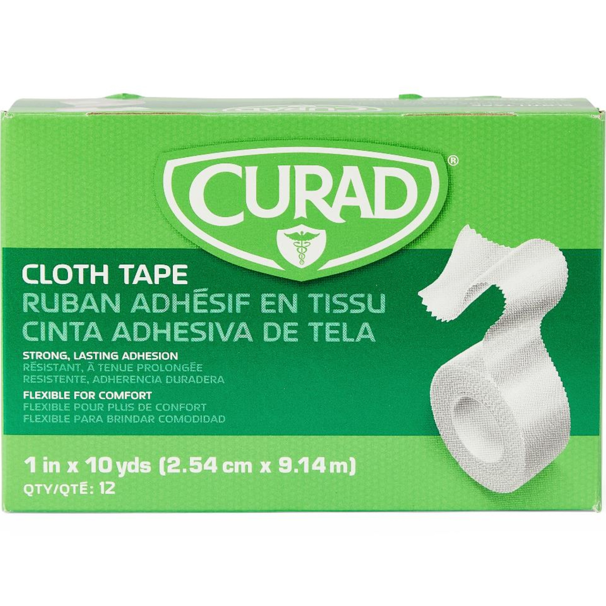 Curad Silk Cloth Medical Adhesive Tape, 1 x 10 yards